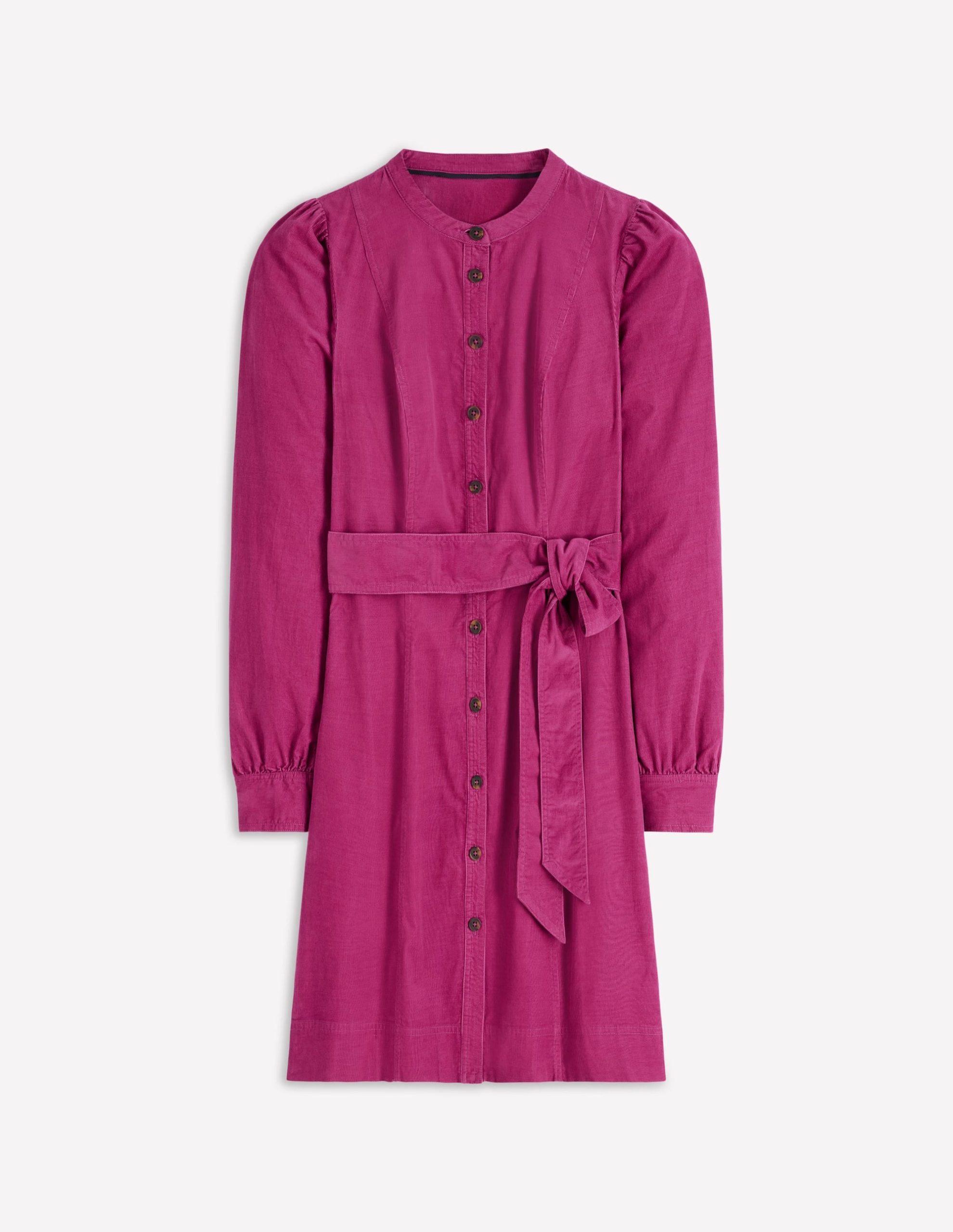 Bre Cord Short Dress-Rich Magenta - Image 7