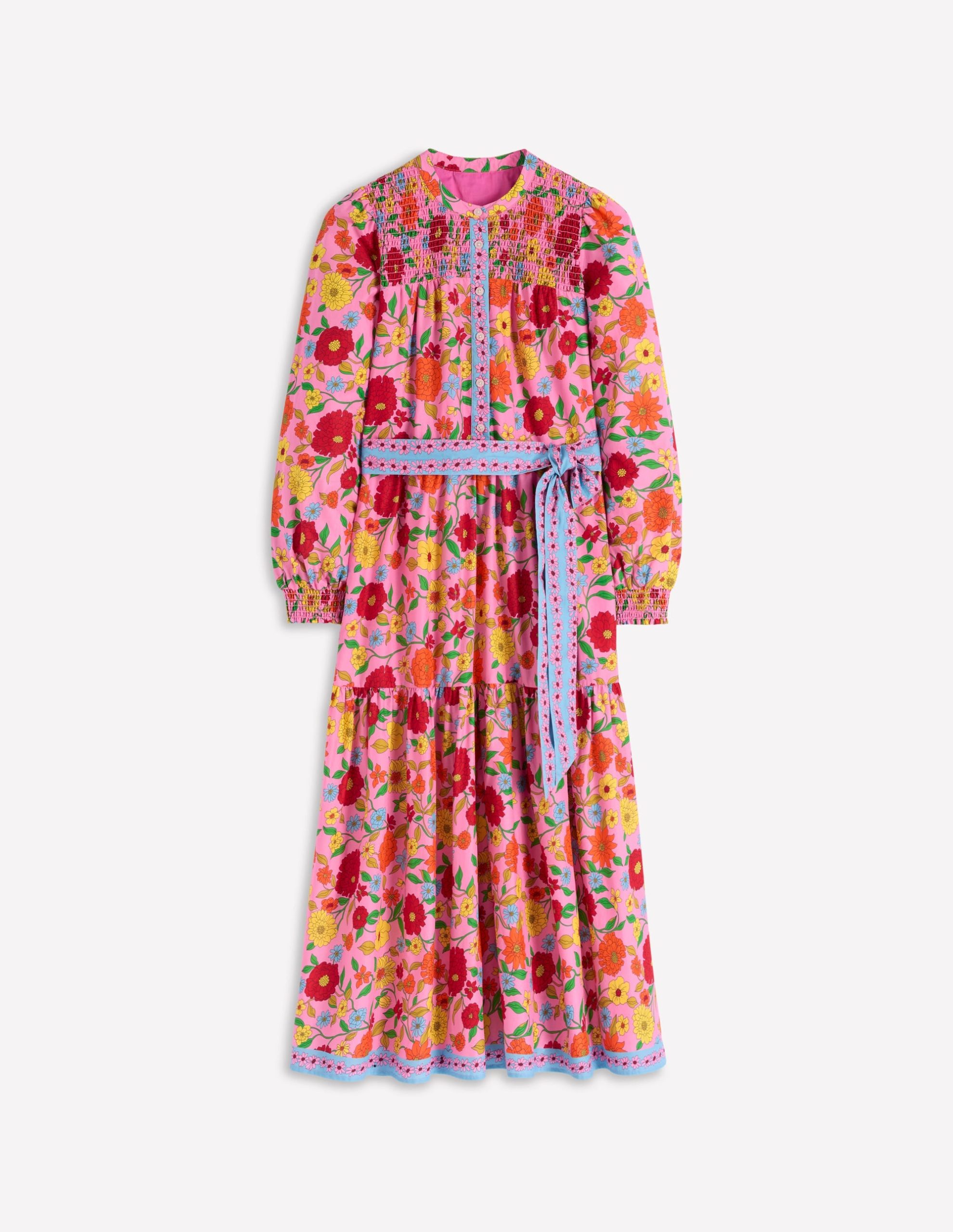 Cecily Cotton Midi Dress-Multi. Dahlia Trail - Image 7