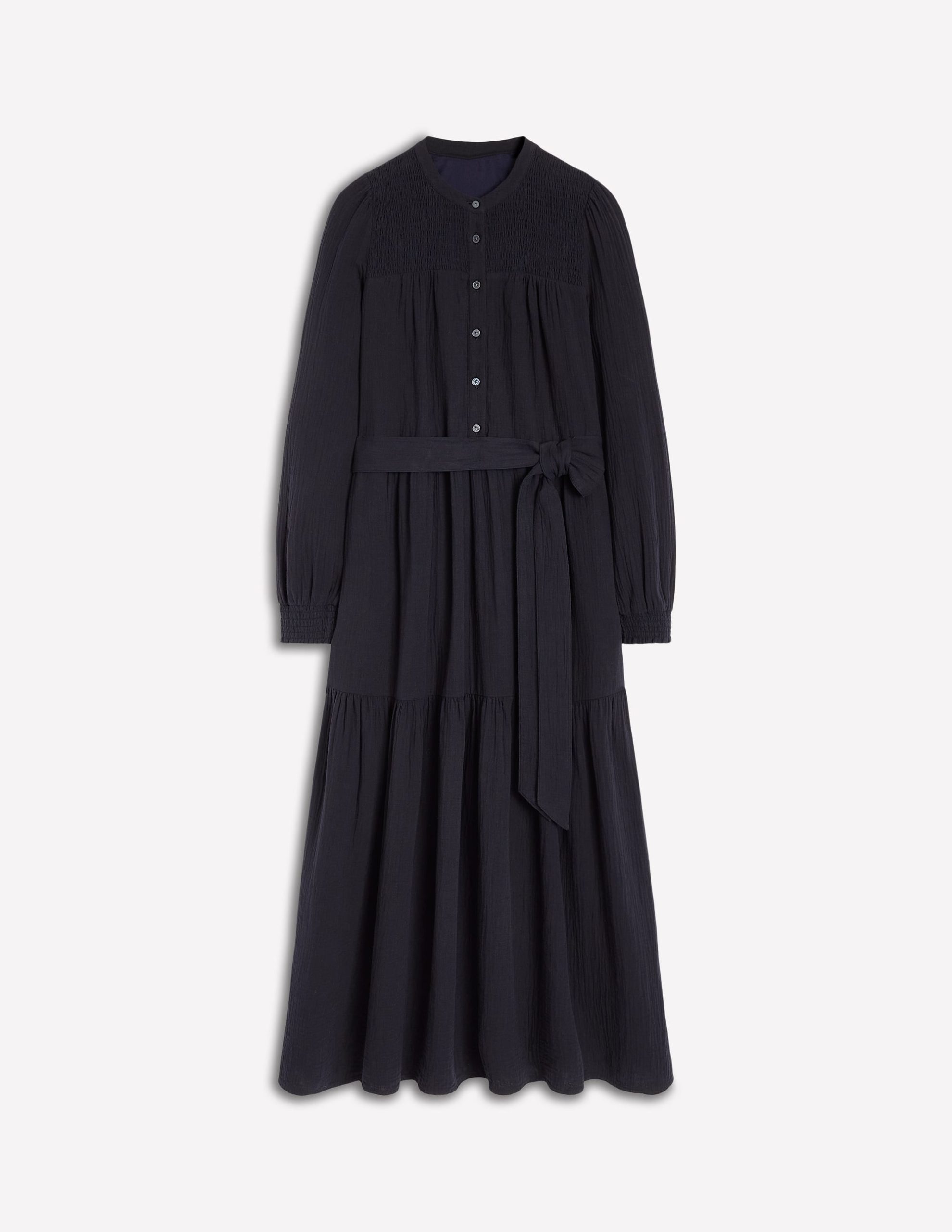 Cecily Double Cloth Midi Dress-Midnight Blue - Image 7