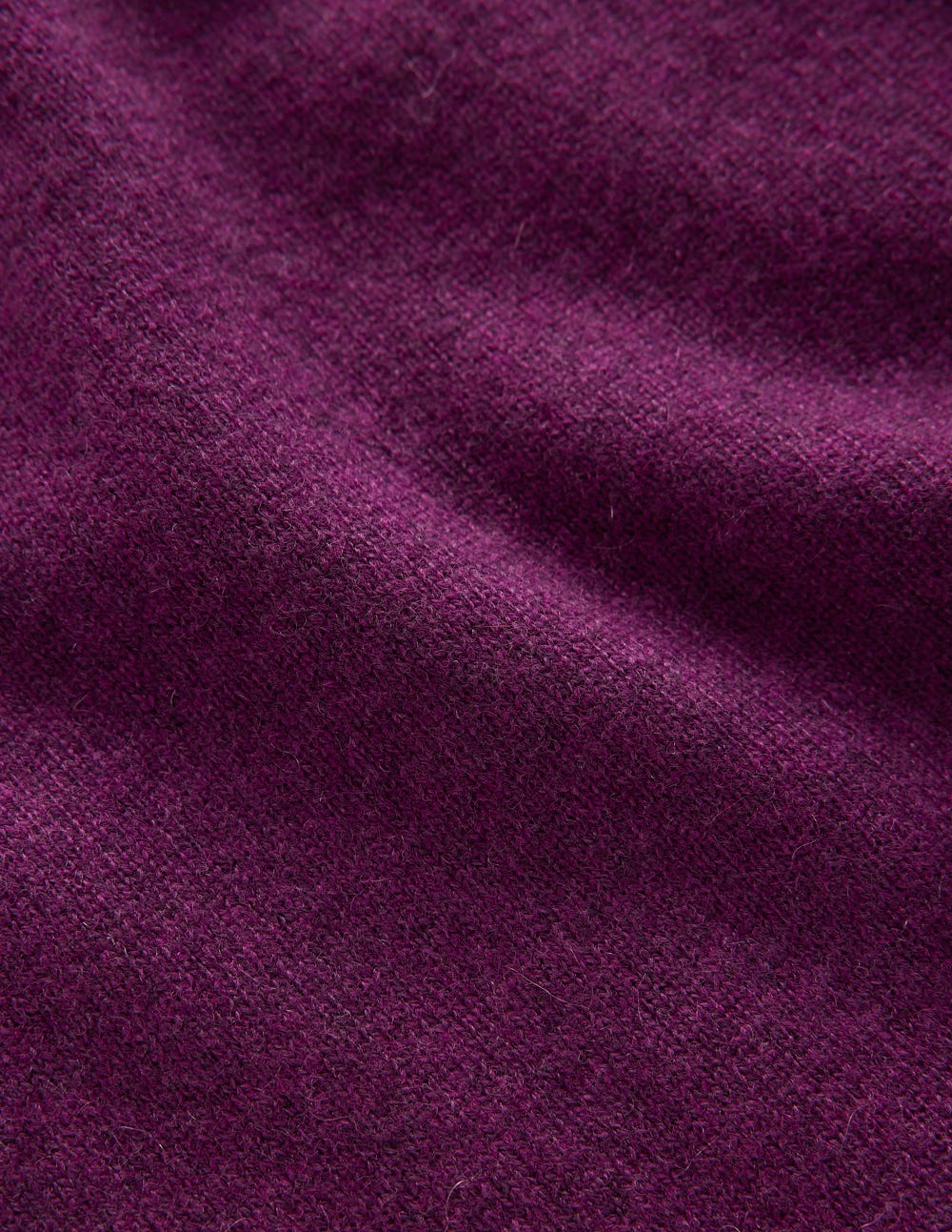 Eva Cashmere Crew Neck Sweater-Plum Melange - Image 7