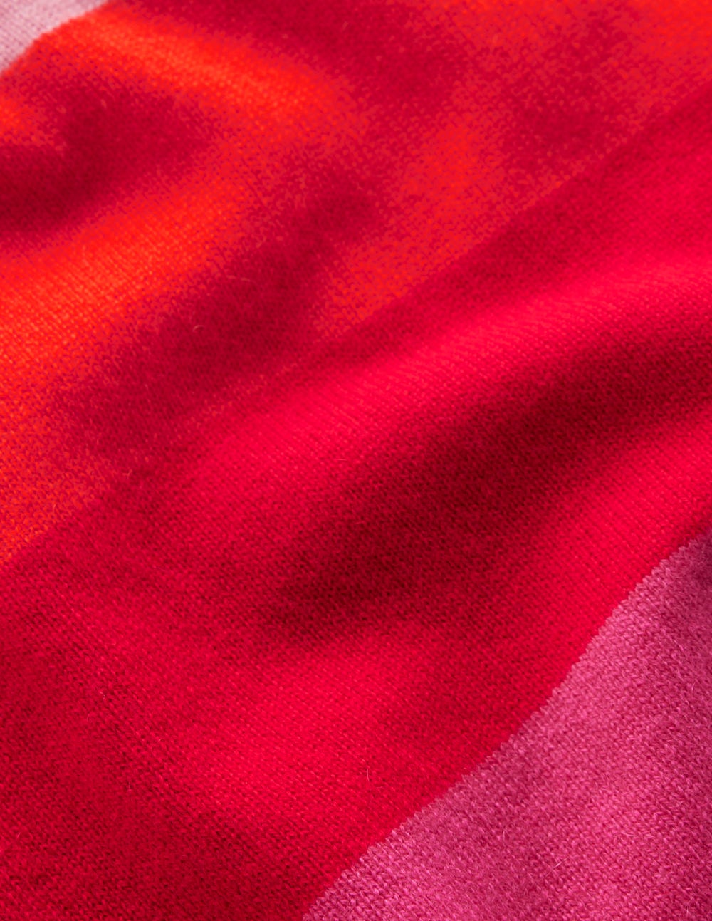 Eva Cashmere Vest-Pink/ Orange Stripe - Image 7