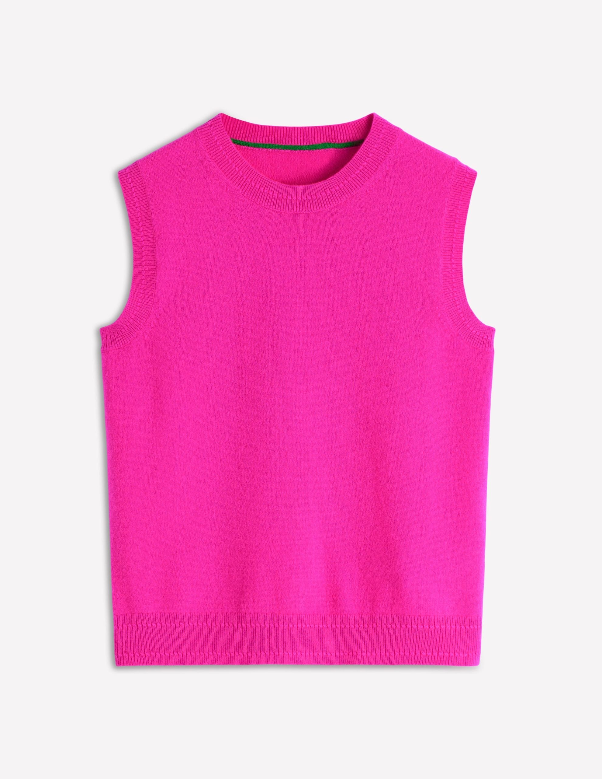 Eva Cashmere Vest-Pop Pansy - Image 7