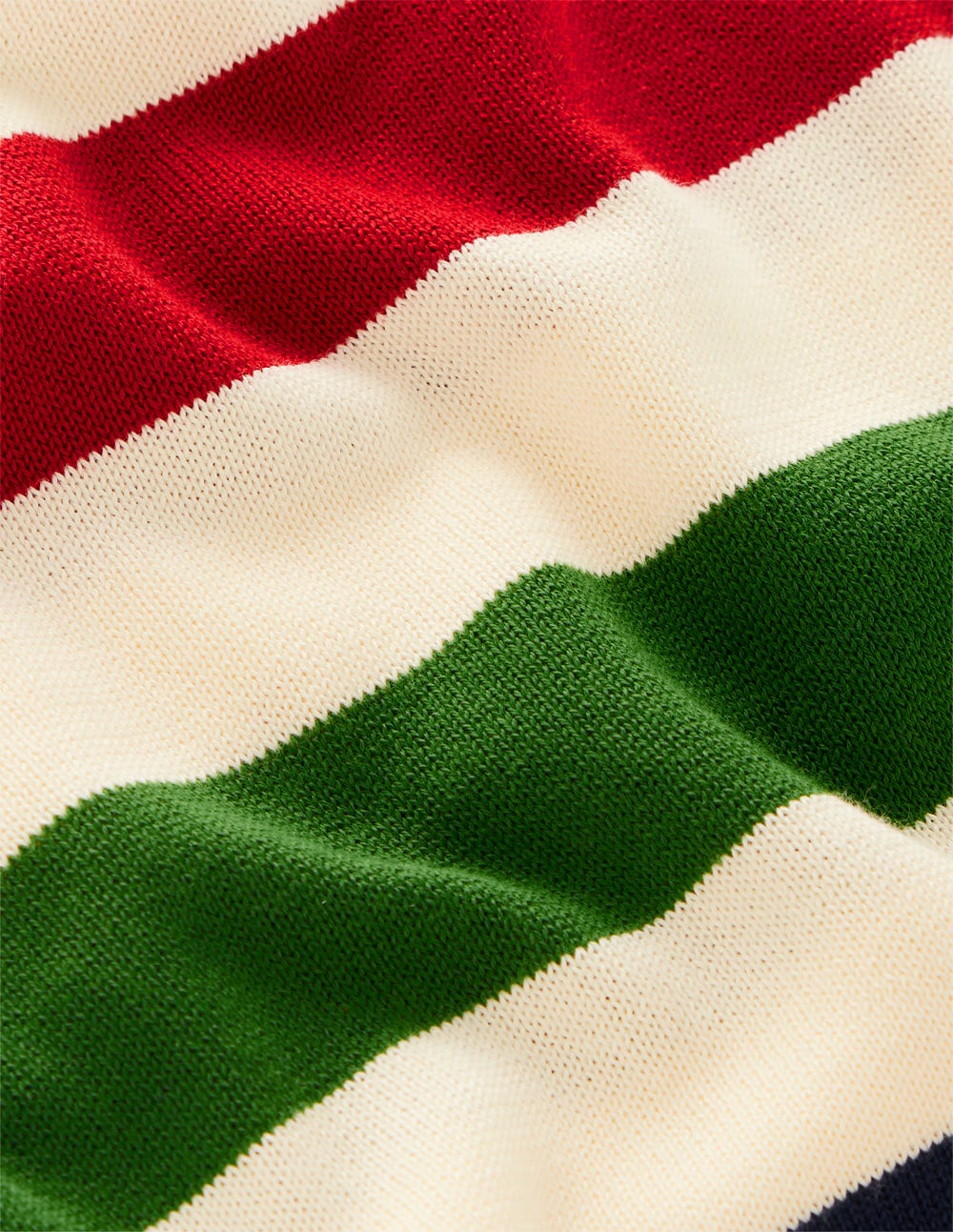 Lara Relaxed Cotton Jumper-Ivory. Multi Stripe - Image 7