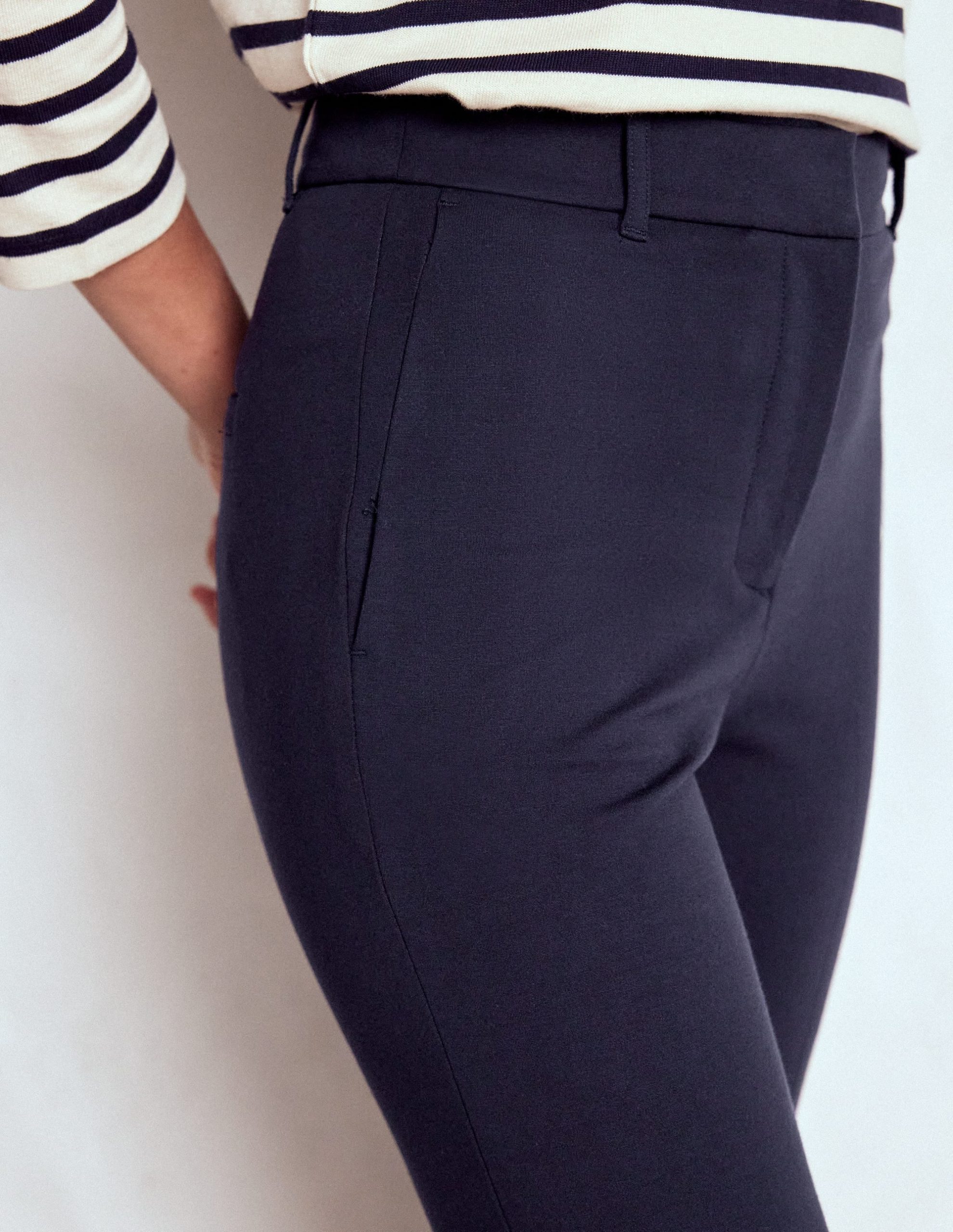 Highgate Ponte Pants-Navy - Image 2