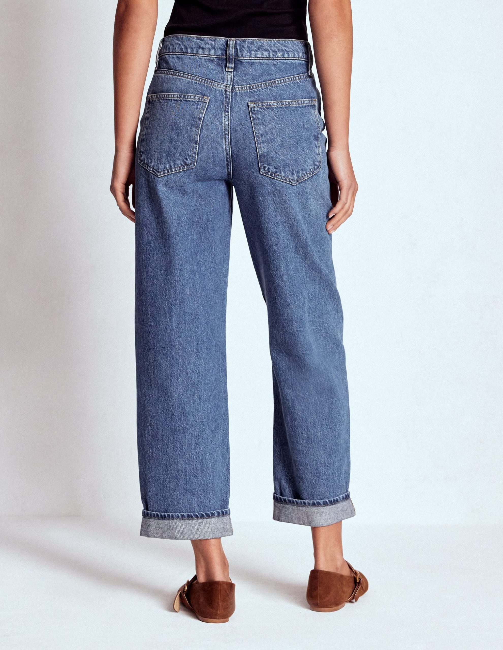 Mid Rise Straight Jeans-Mid Vintage - Image 7