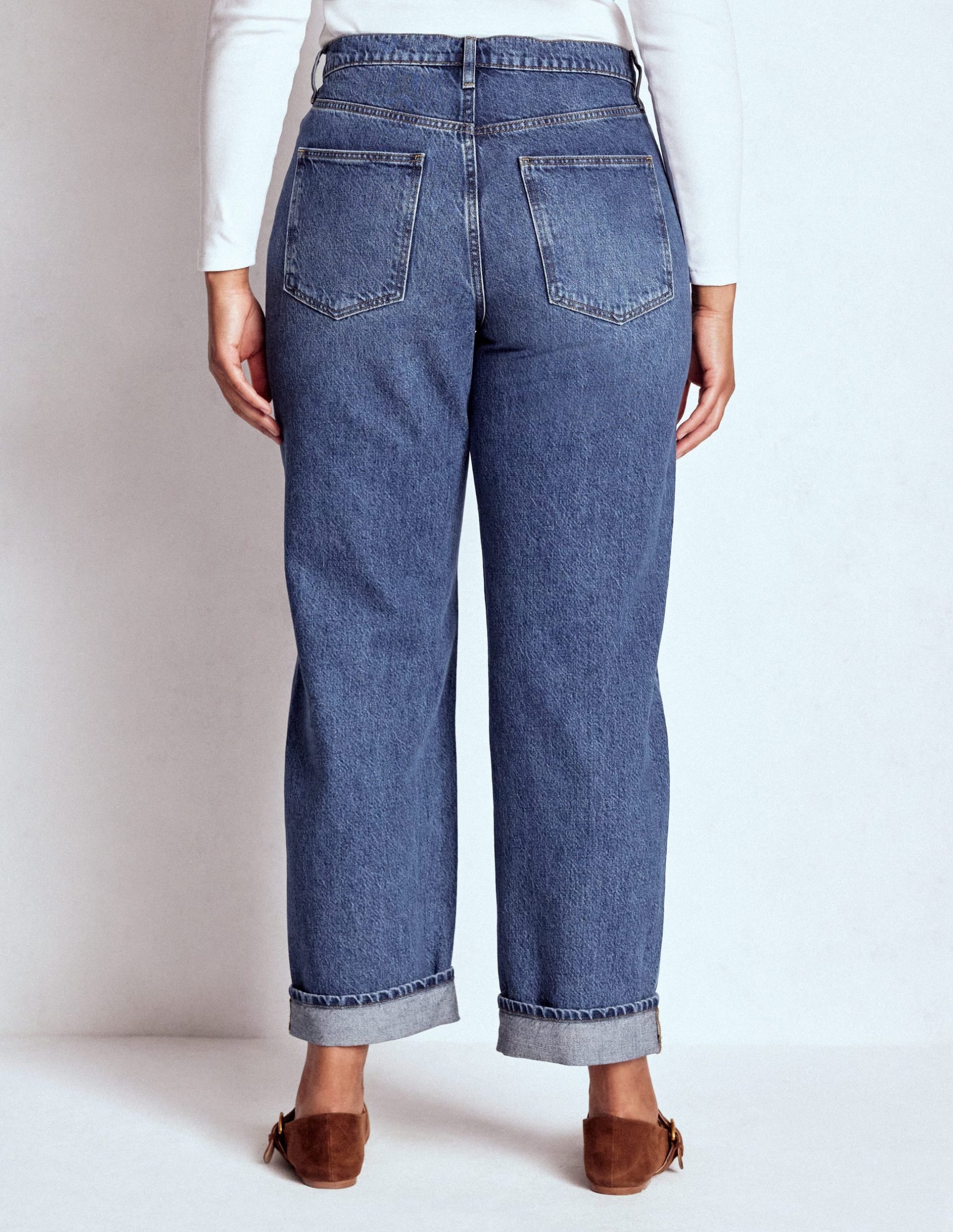 Mid Rise Straight Jeans-Mid Vintage - Image 11