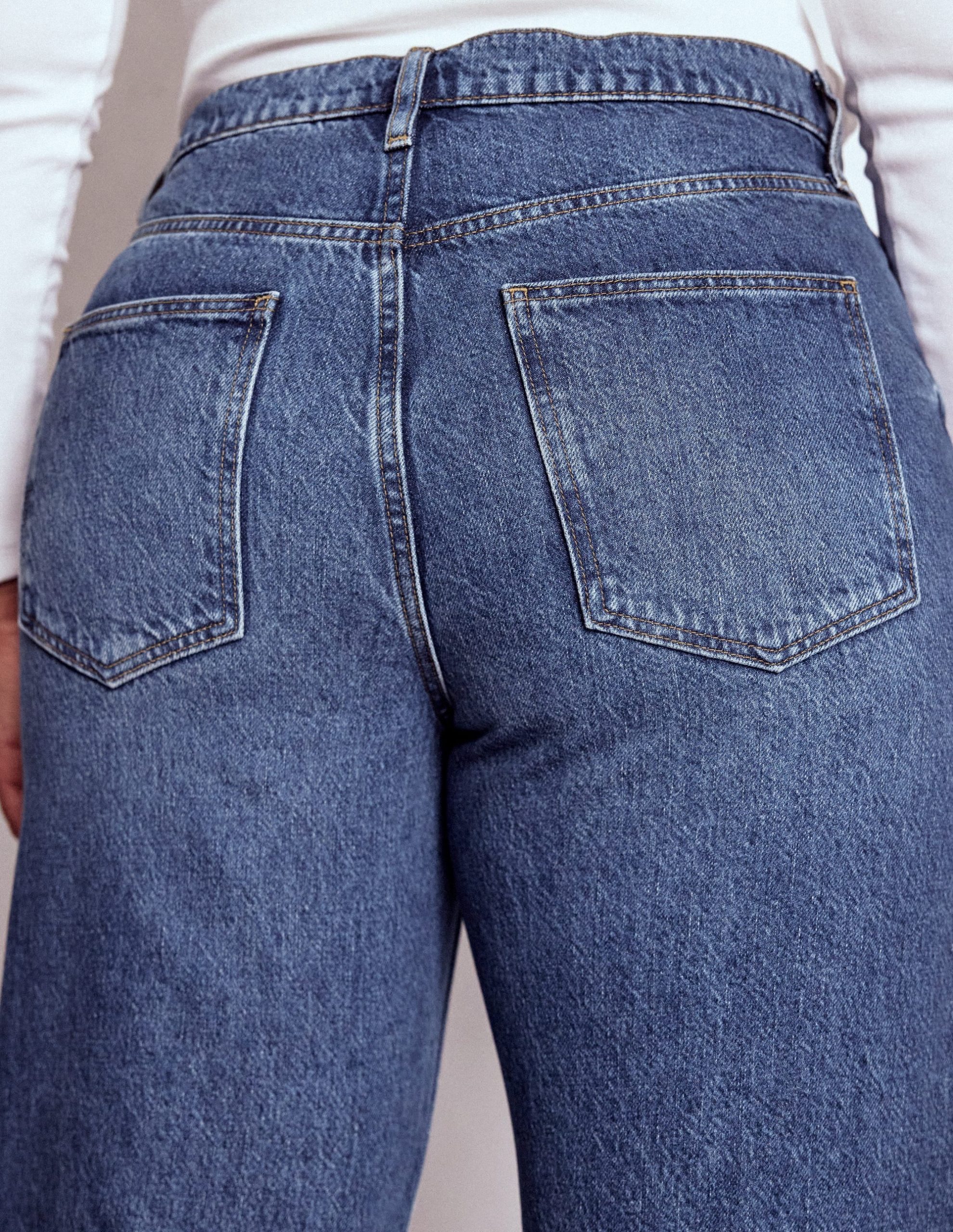 Mid Rise Straight Jeans-Mid Vintage - Image 12