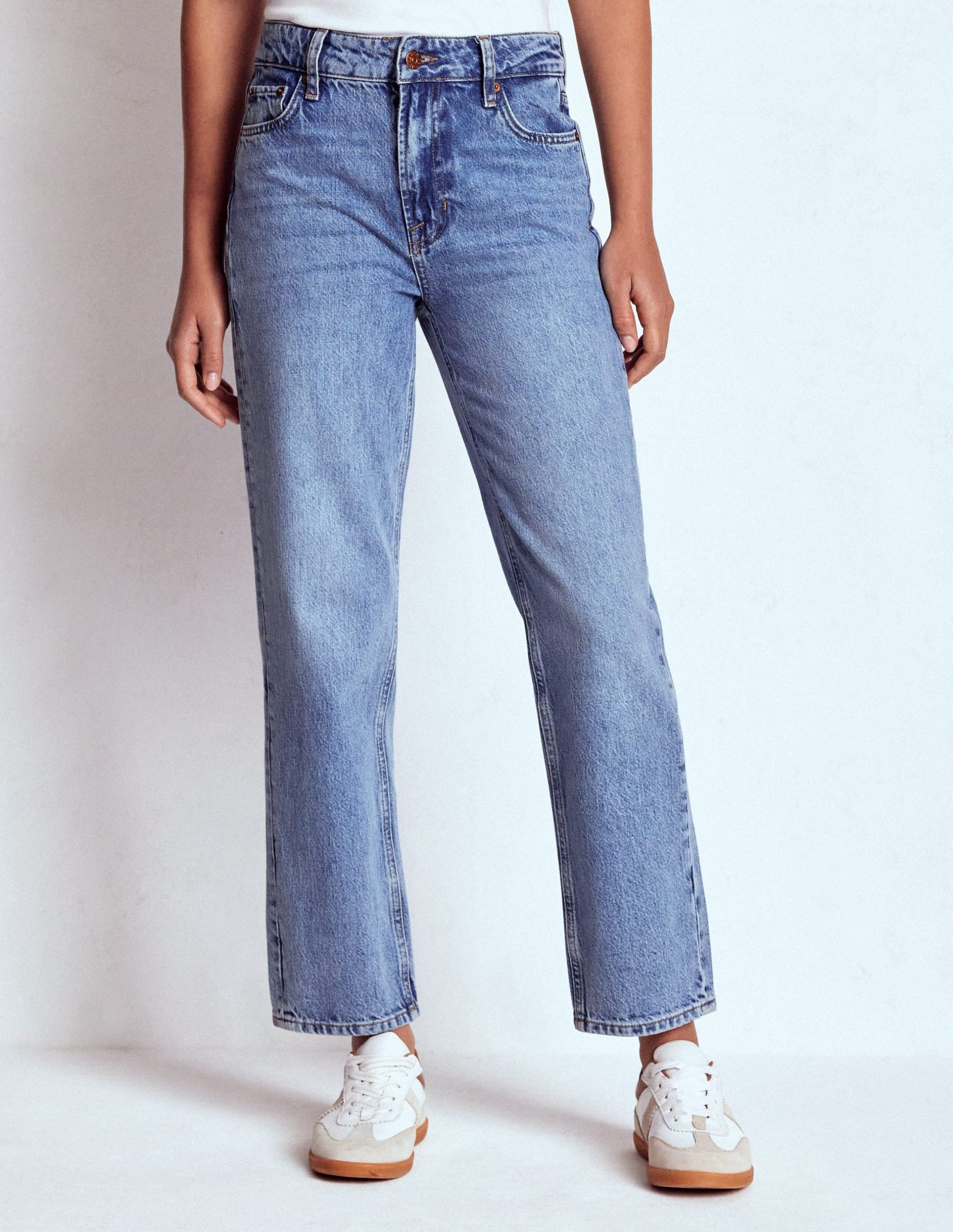 High Rise Rigid Straight Jeans-Light Vintage - Image 6