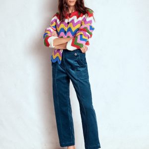 Pimlico Cord Pants-Indigo Blue