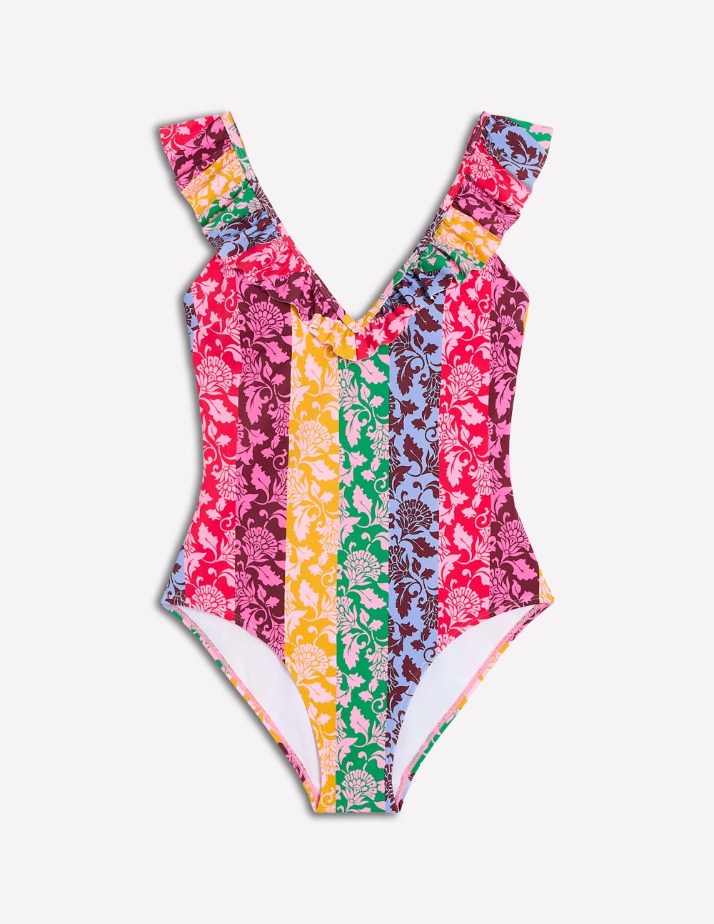 Evia Ruffle Swimsuit-Multi. Ornate Vine Hotch - Image 6
