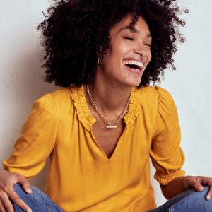 Ria Short Sleeve Top-Golden Rye