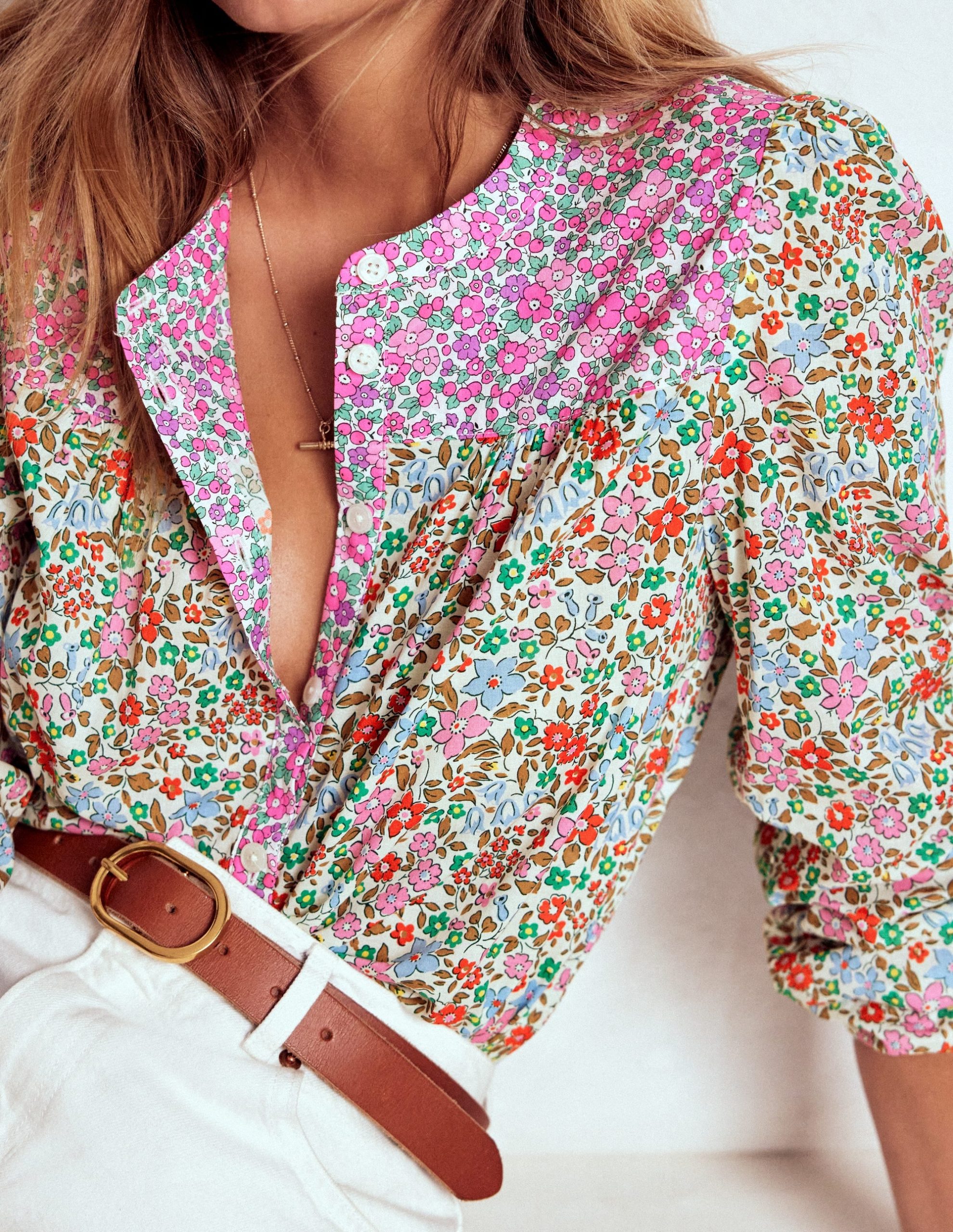 Corrine Cotton Top-Flowerbed - Image 2