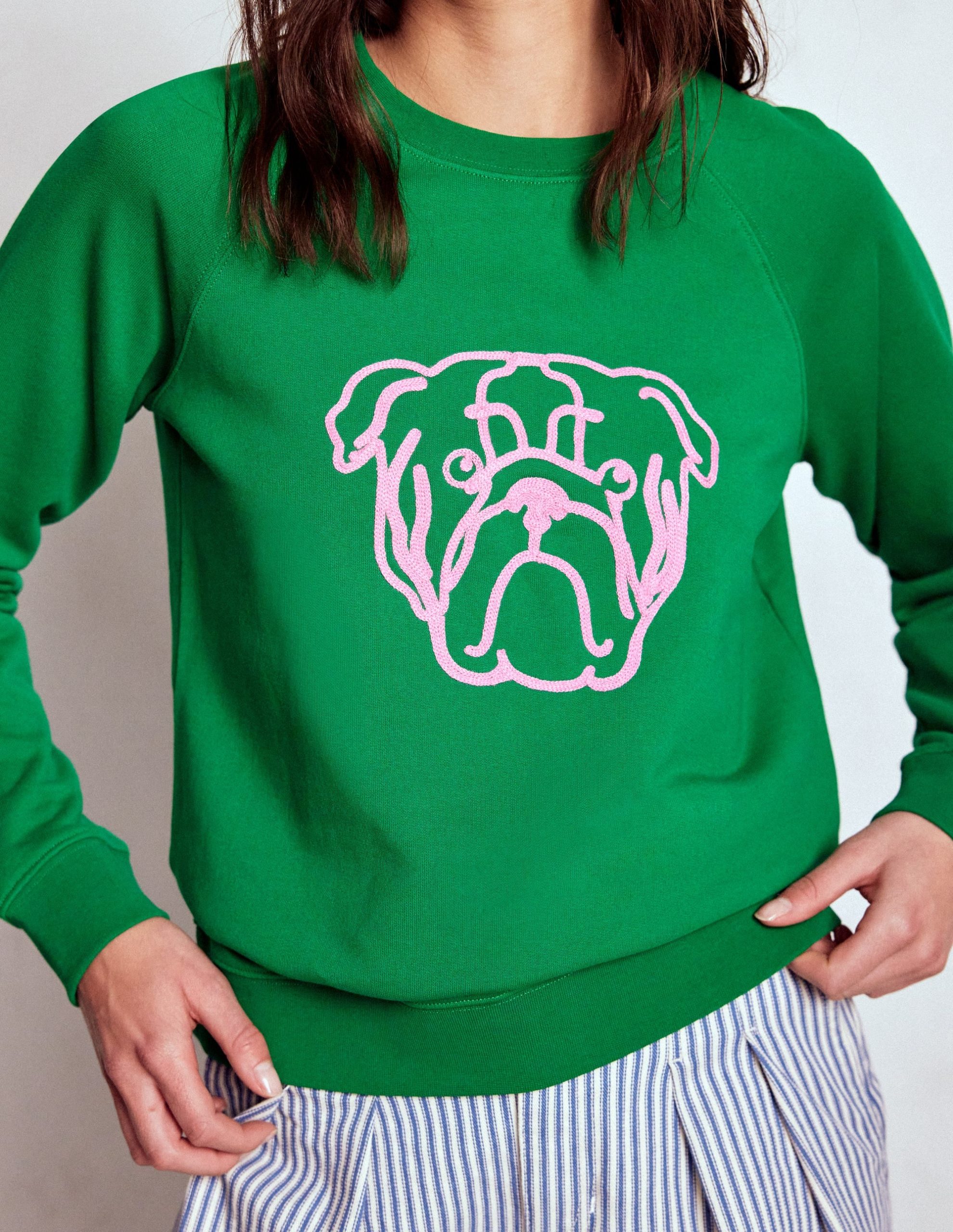 Rosa Embroidered Sweatshirt-Grumpy Dog - Image 2