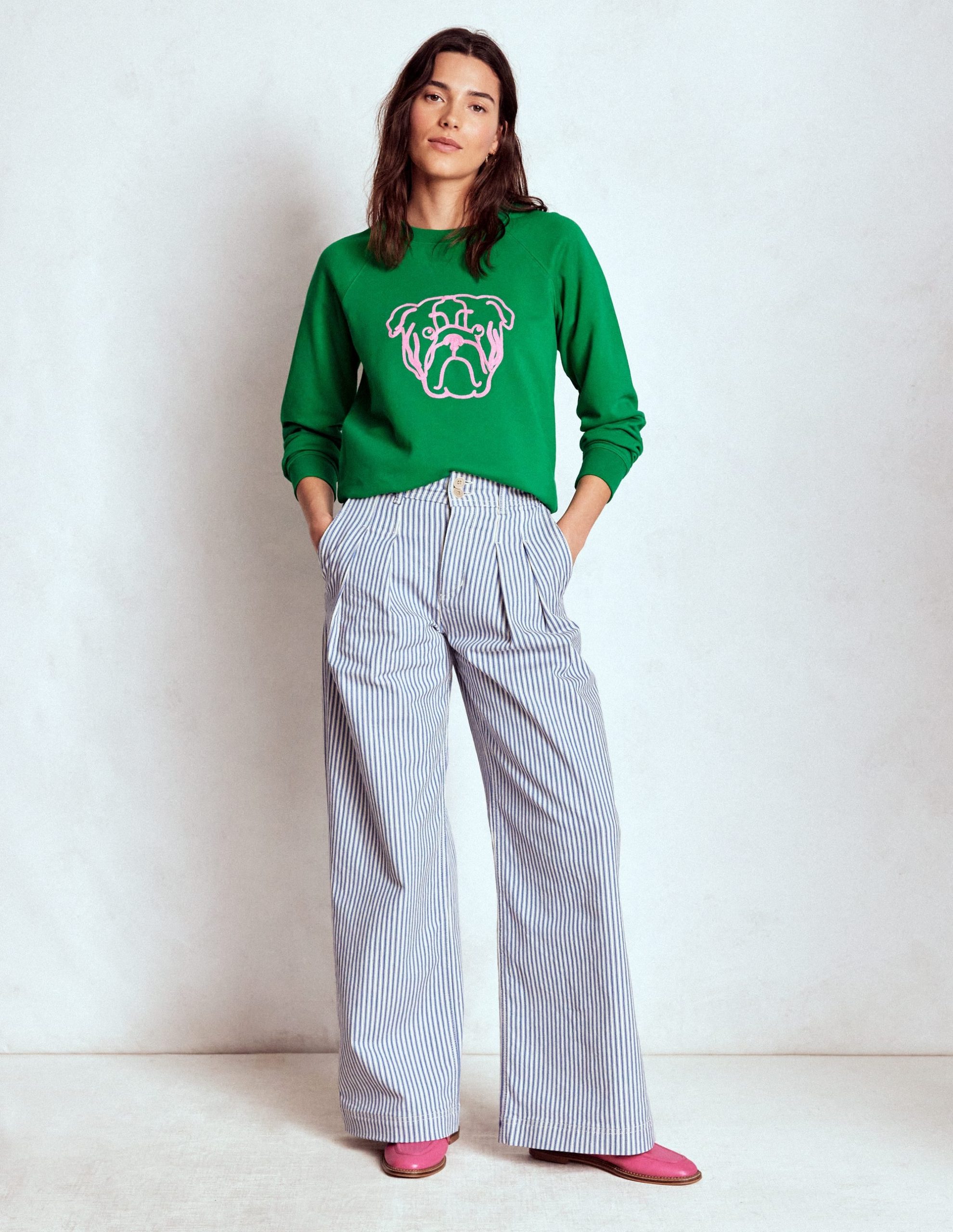 Rosa Embroidered Sweatshirt-Grumpy Dog - Image 4