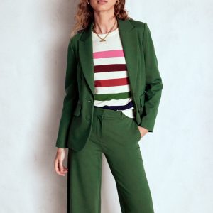 Marylebone Ponte Blazer-Hunter green