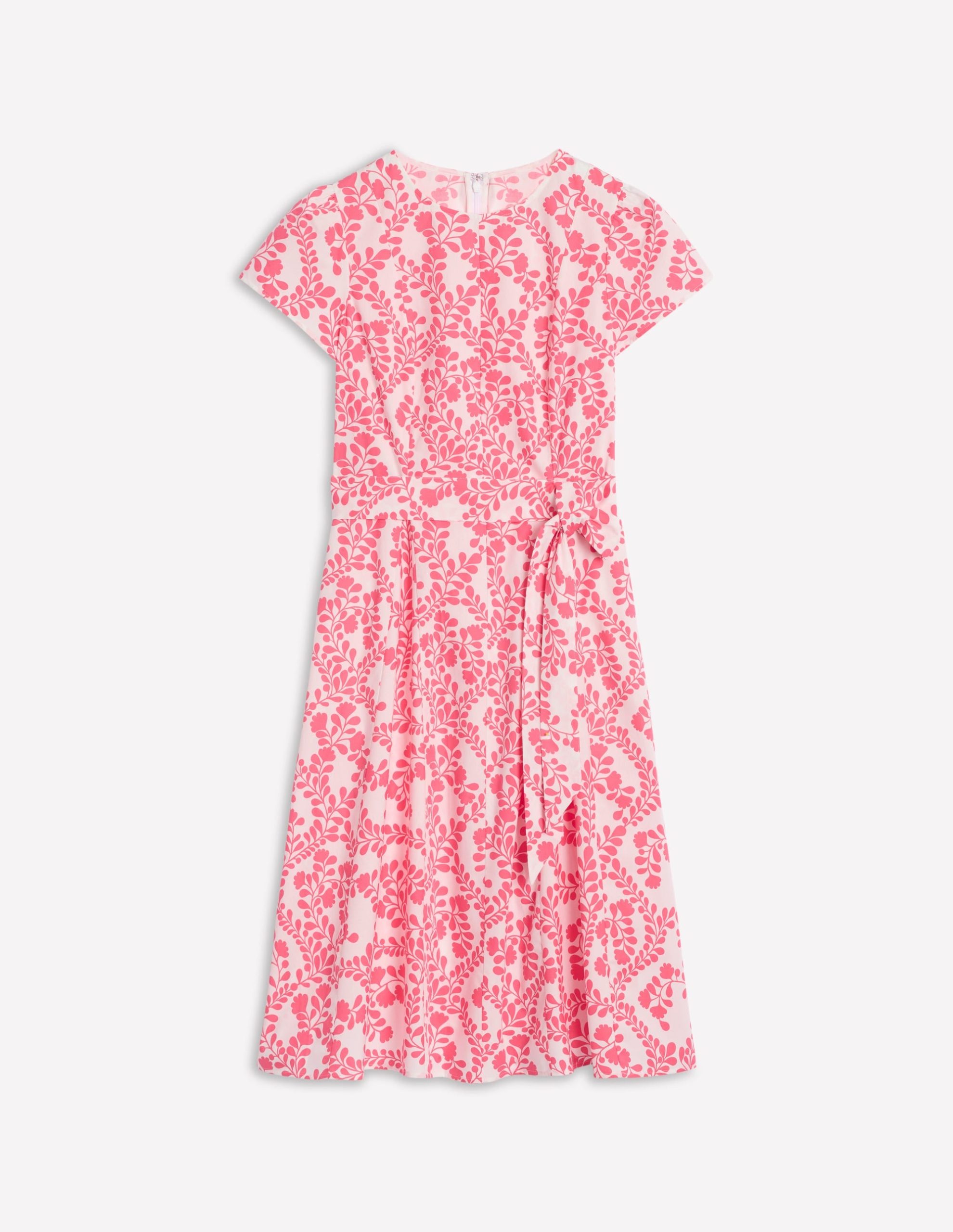 Imo Cotton Godet Short Dress-lvory. Vine Silhouette - Image 5