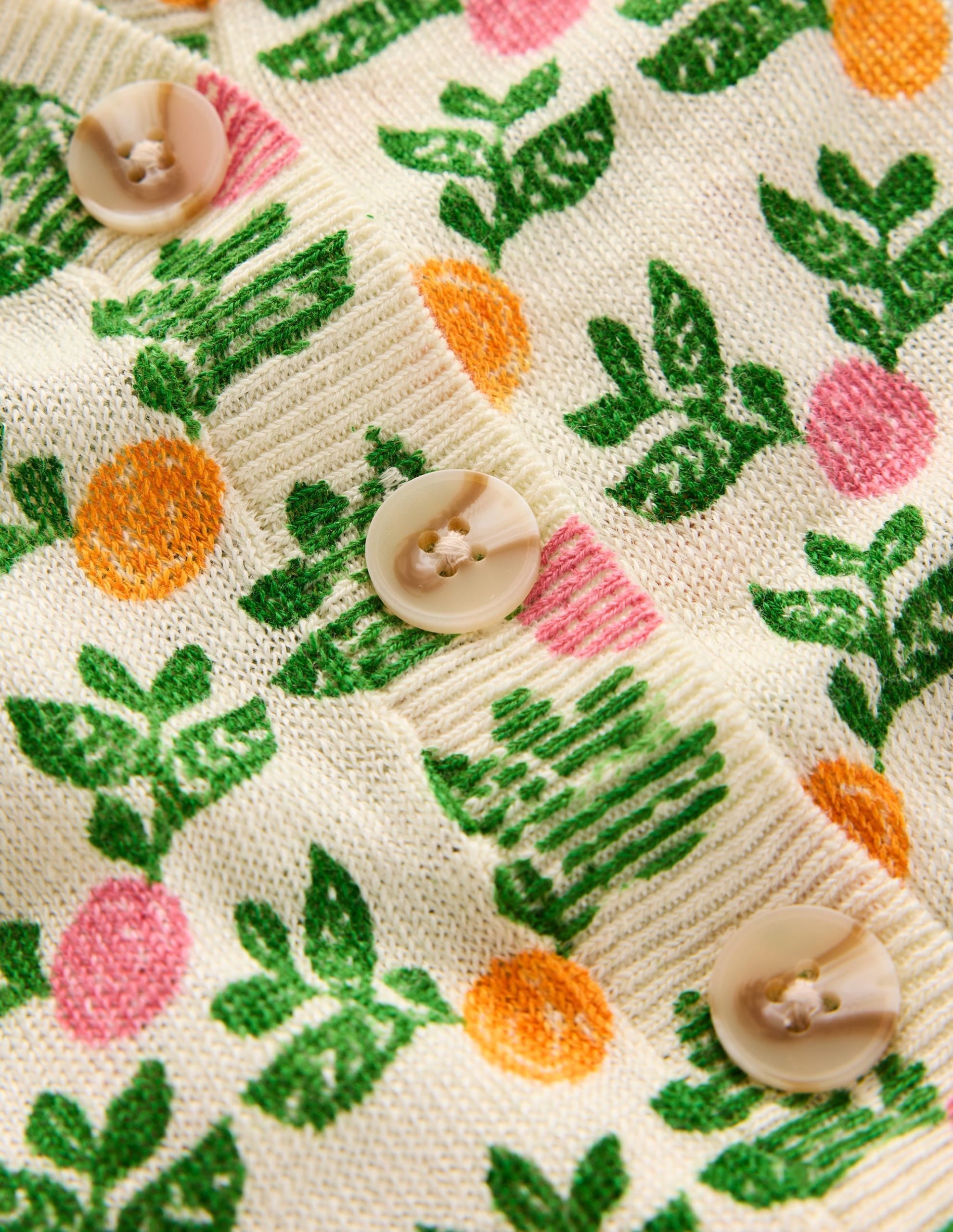 Liv V-Neck Linen Cardigan-Warm Ivory. Dahlia Garden - Image 7