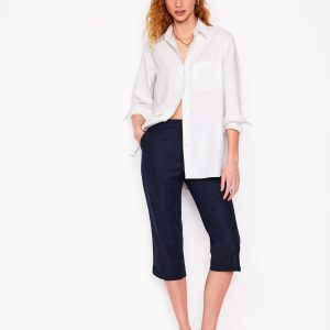 Capri Pants-Navy