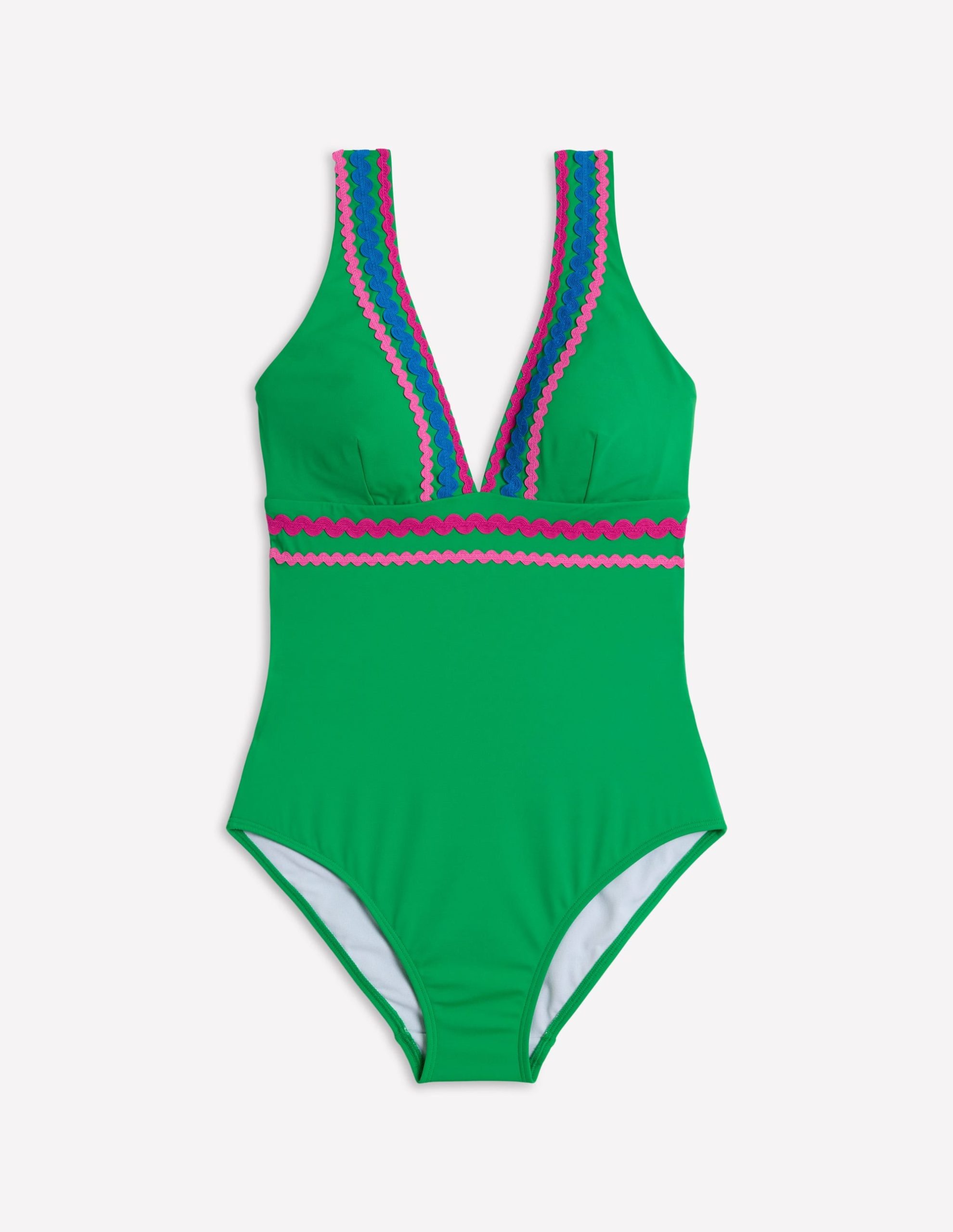 Porto V-Neck Swimsuit-Bright Green Rik Rak - Image 5