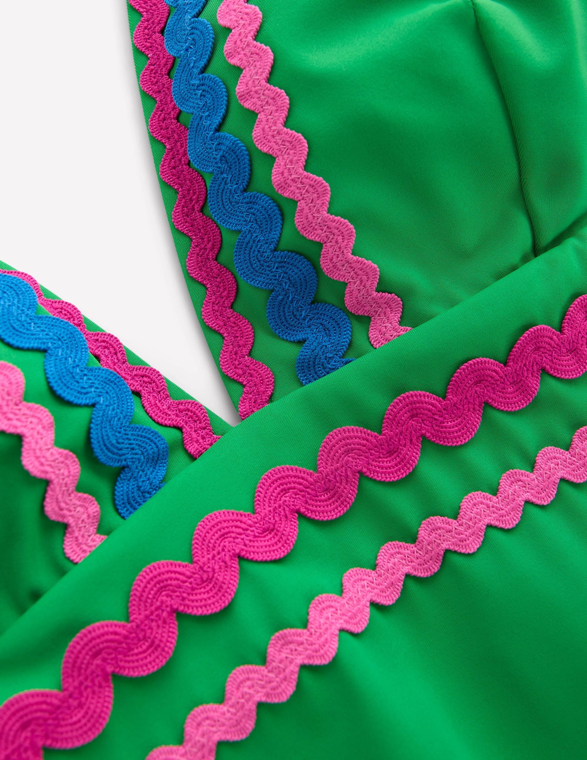 Porto V-Neck Swimsuit-Bright Green Rik Rak - Image 6