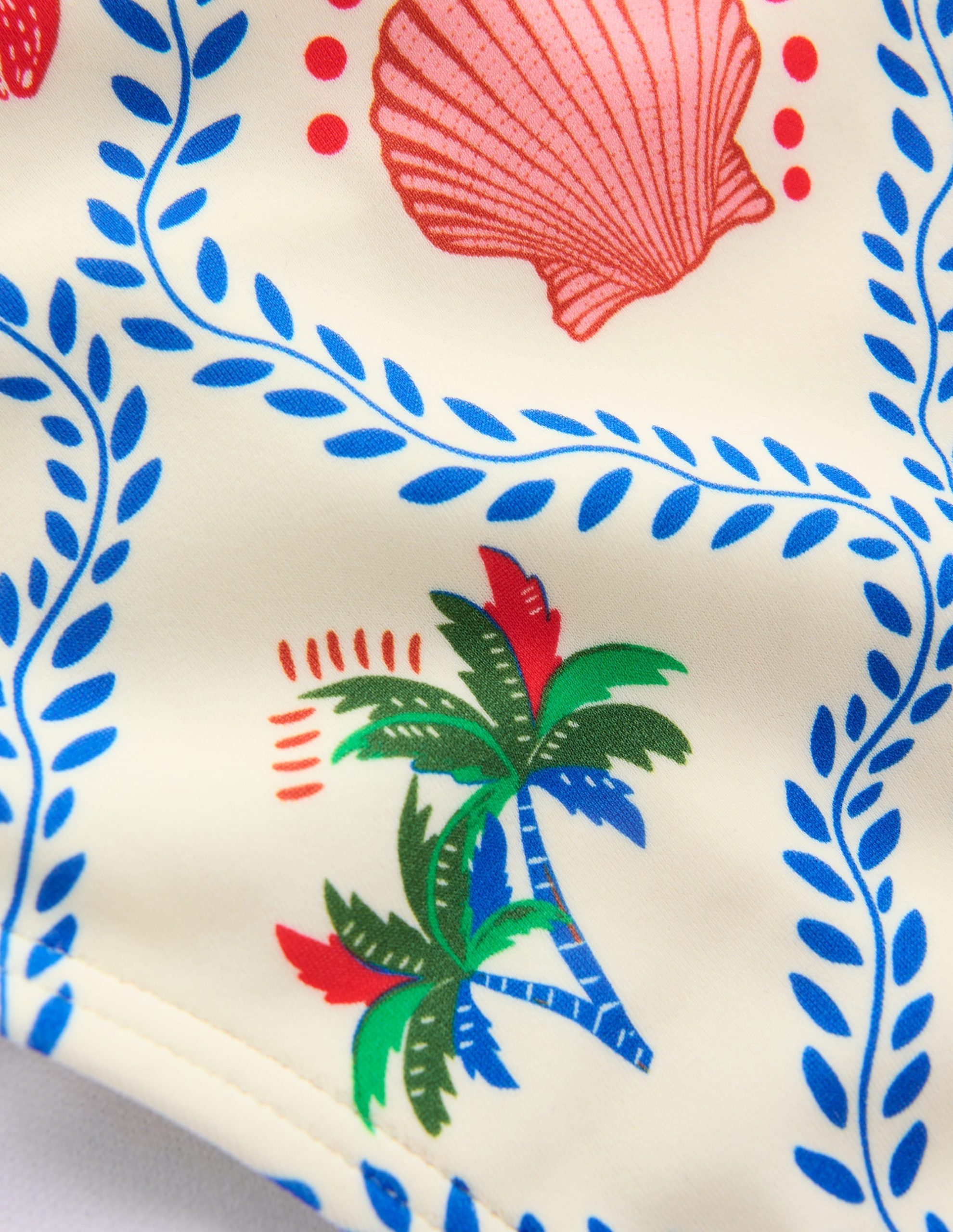 Symi String Bikini Bottoms-Ivory Tropical Bonanza Vine - Image 6