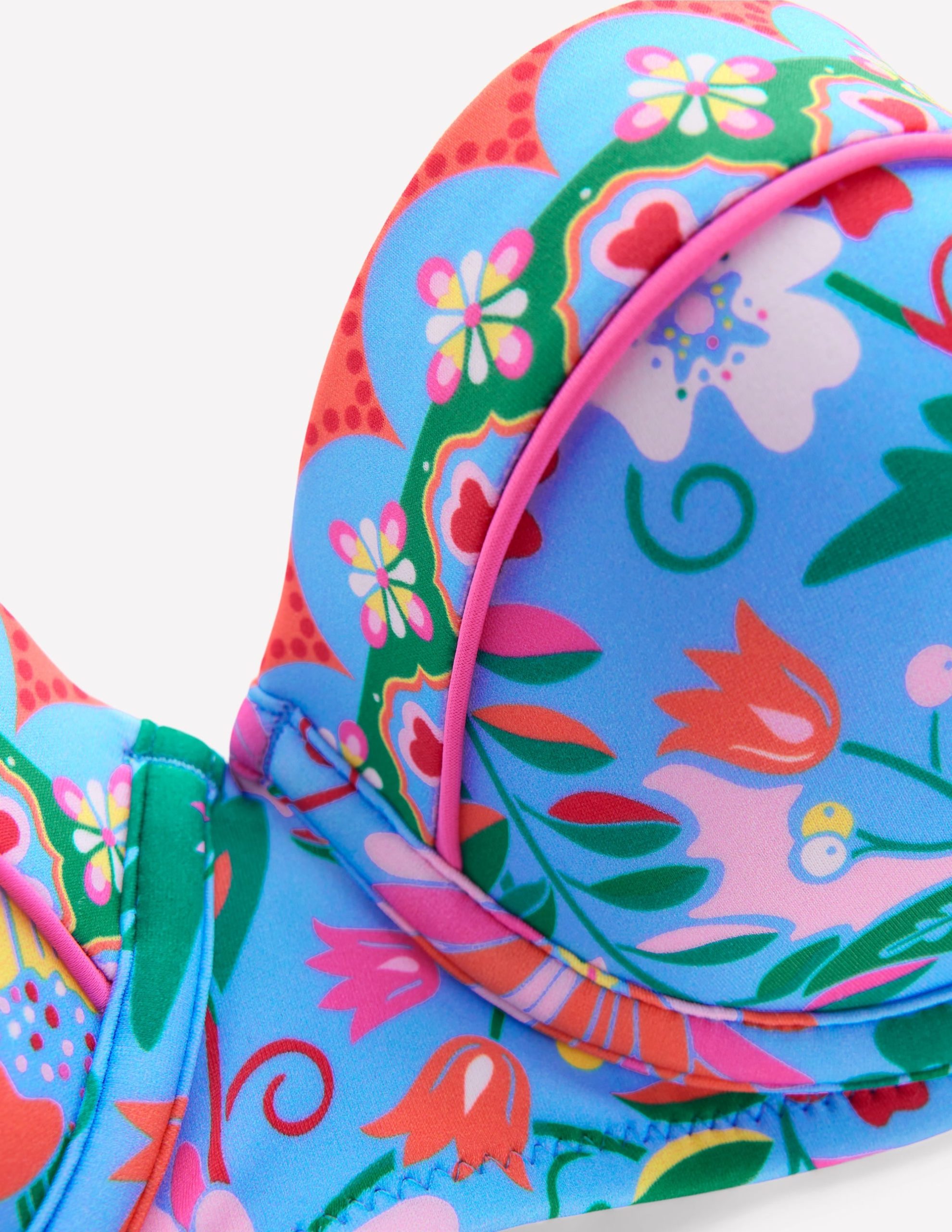 Rhodes Cup-Size Bikini Top-Dawn Blue. Wildflower Trail - Image 6