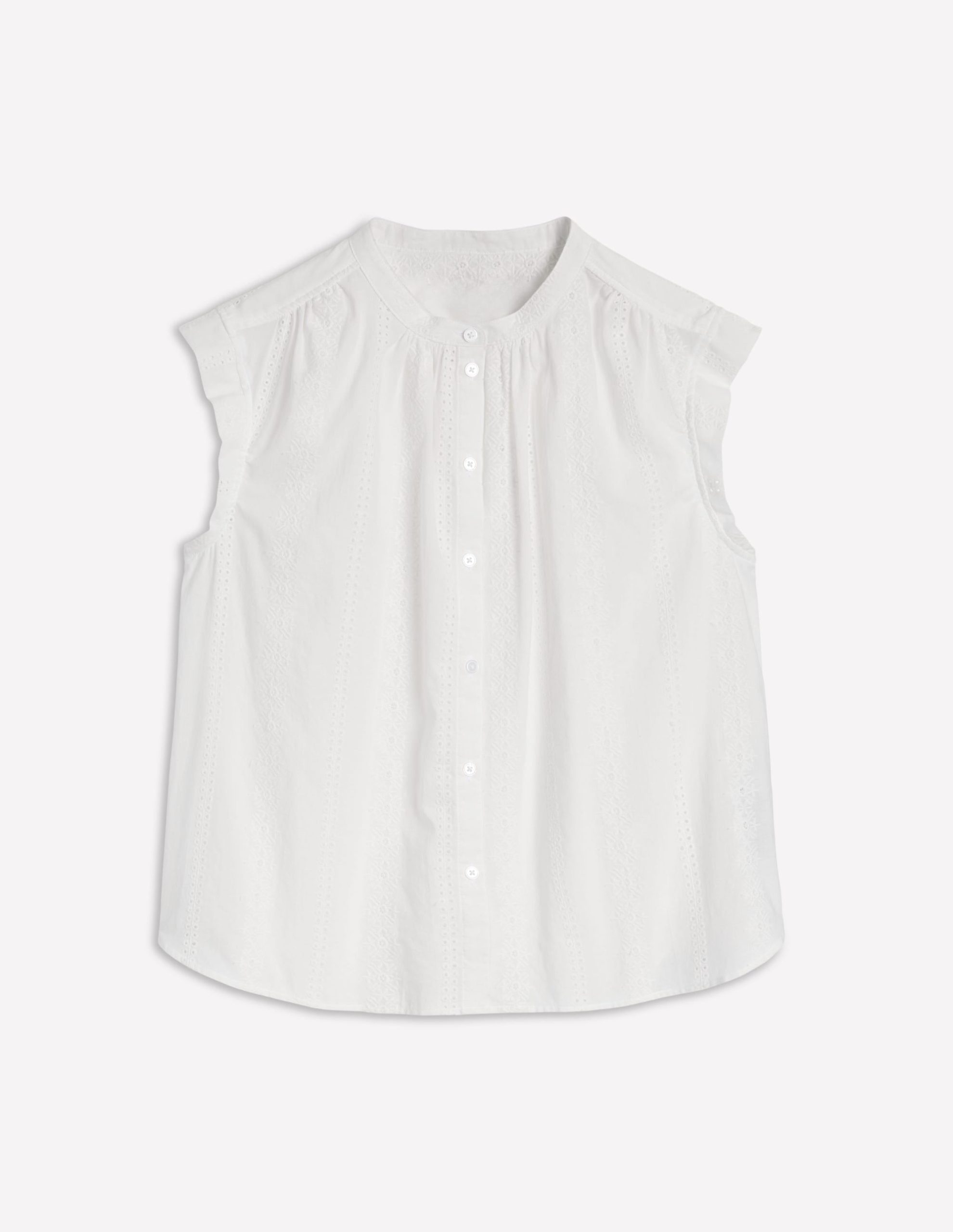 Fabric Interest Everyday Top-White - Image 5