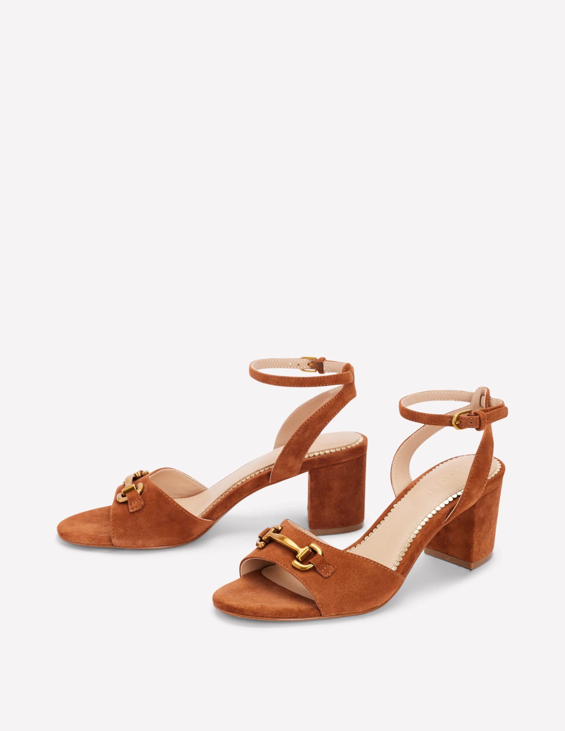 Iris Snaffle Block Heel Sandal-Tan - Image 3