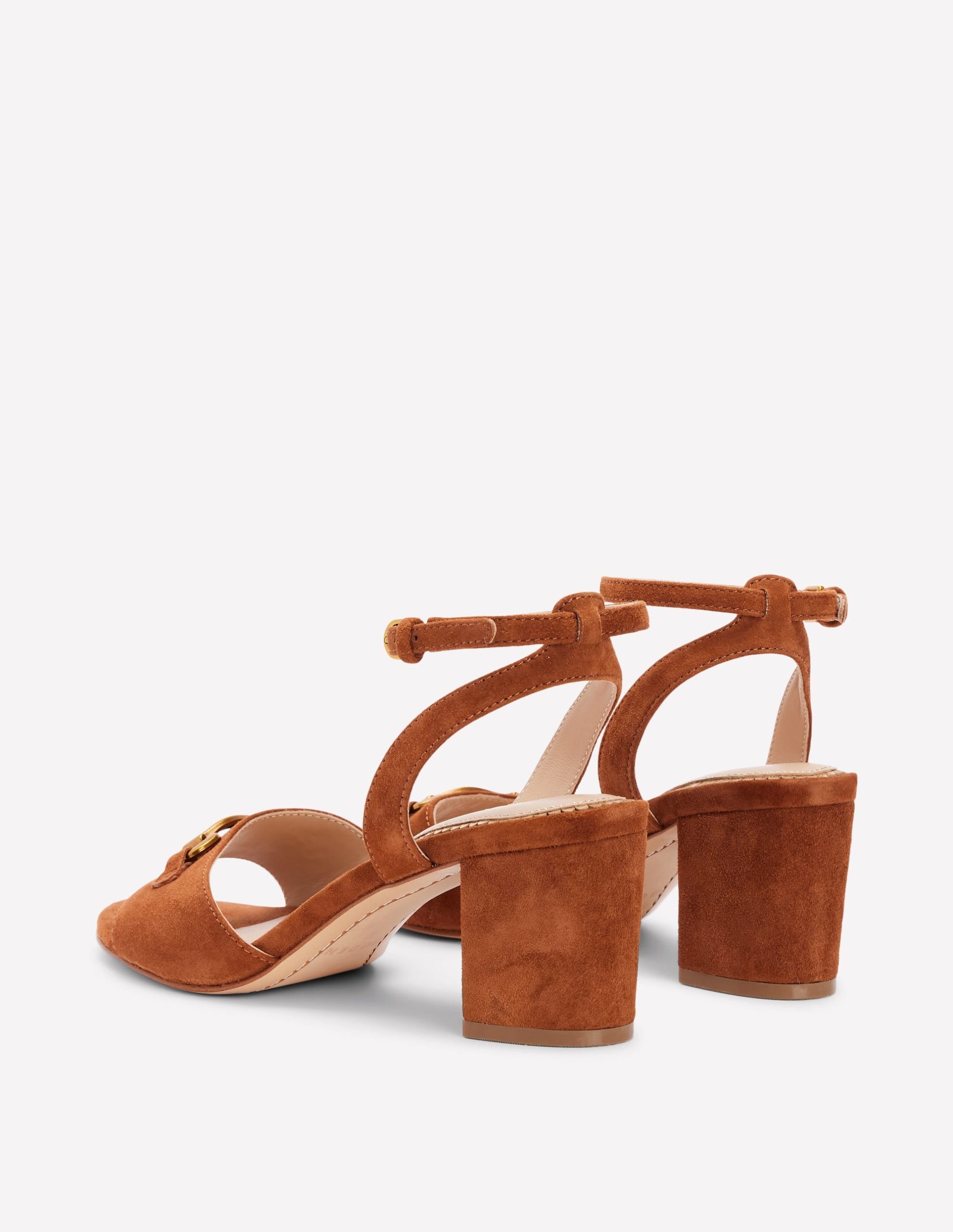 Iris Snaffle Block Heel Sandal-Tan - Image 5