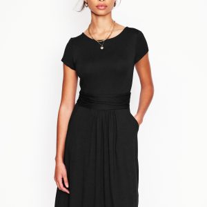 Amelie Jersey Dress-Black