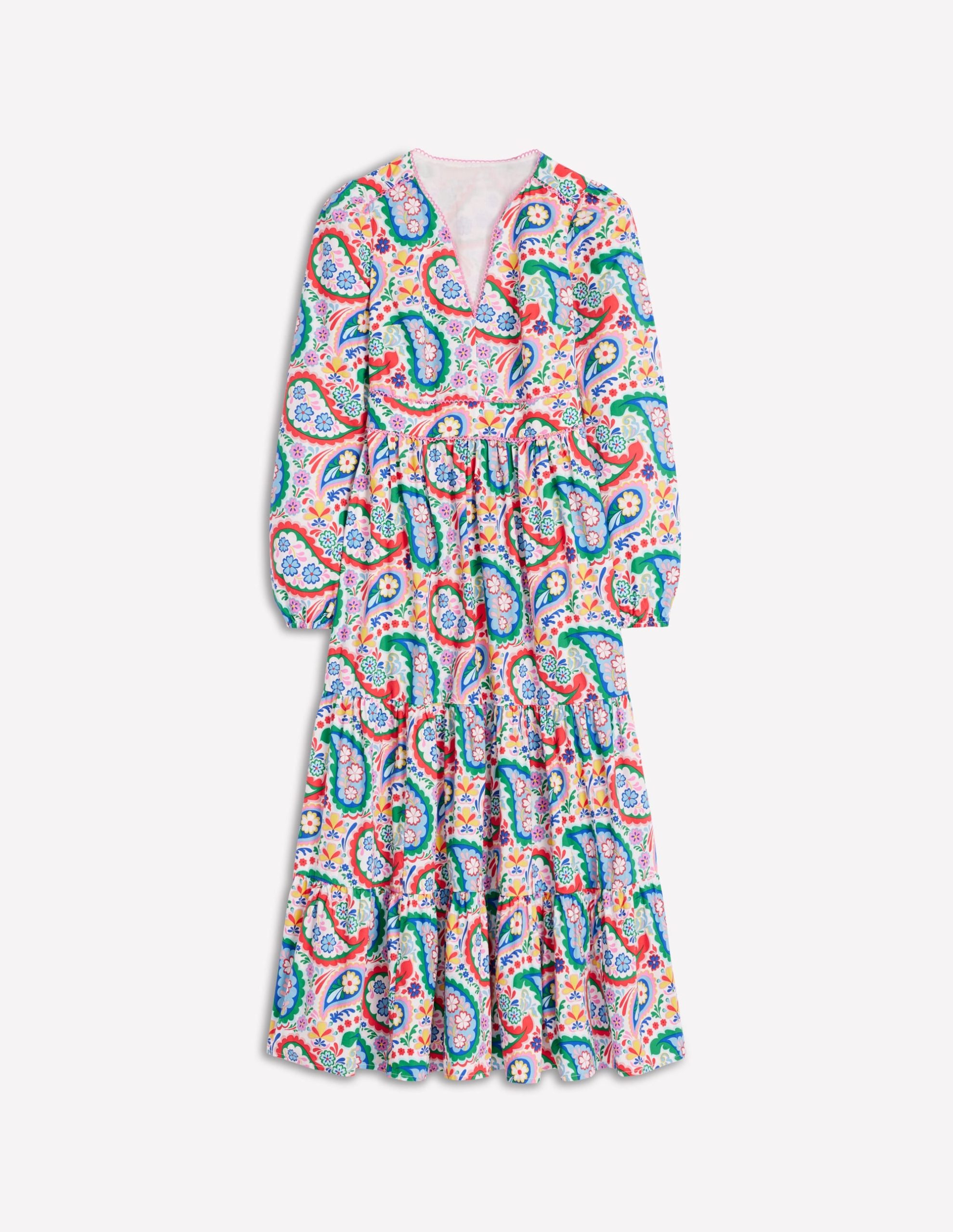 Violet Midi Dress-Multi. Meadow Paisley - Image 10