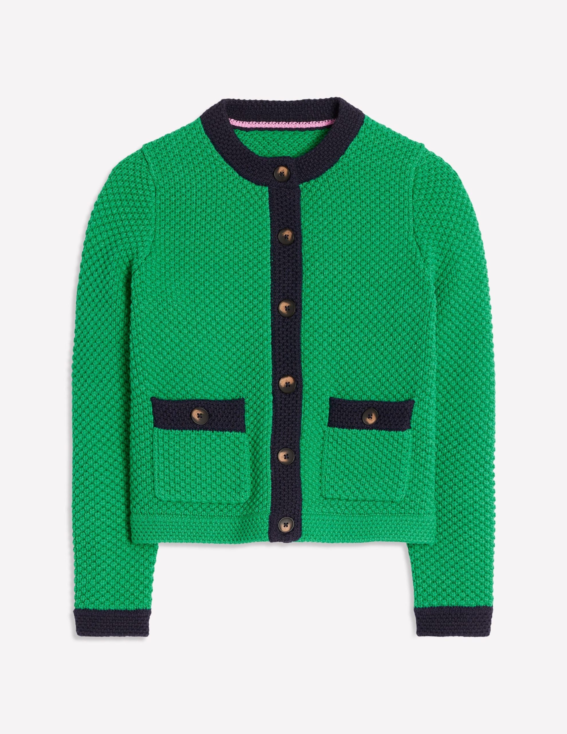 Libby Knitted Jacket-Rich Emerald - Image 6