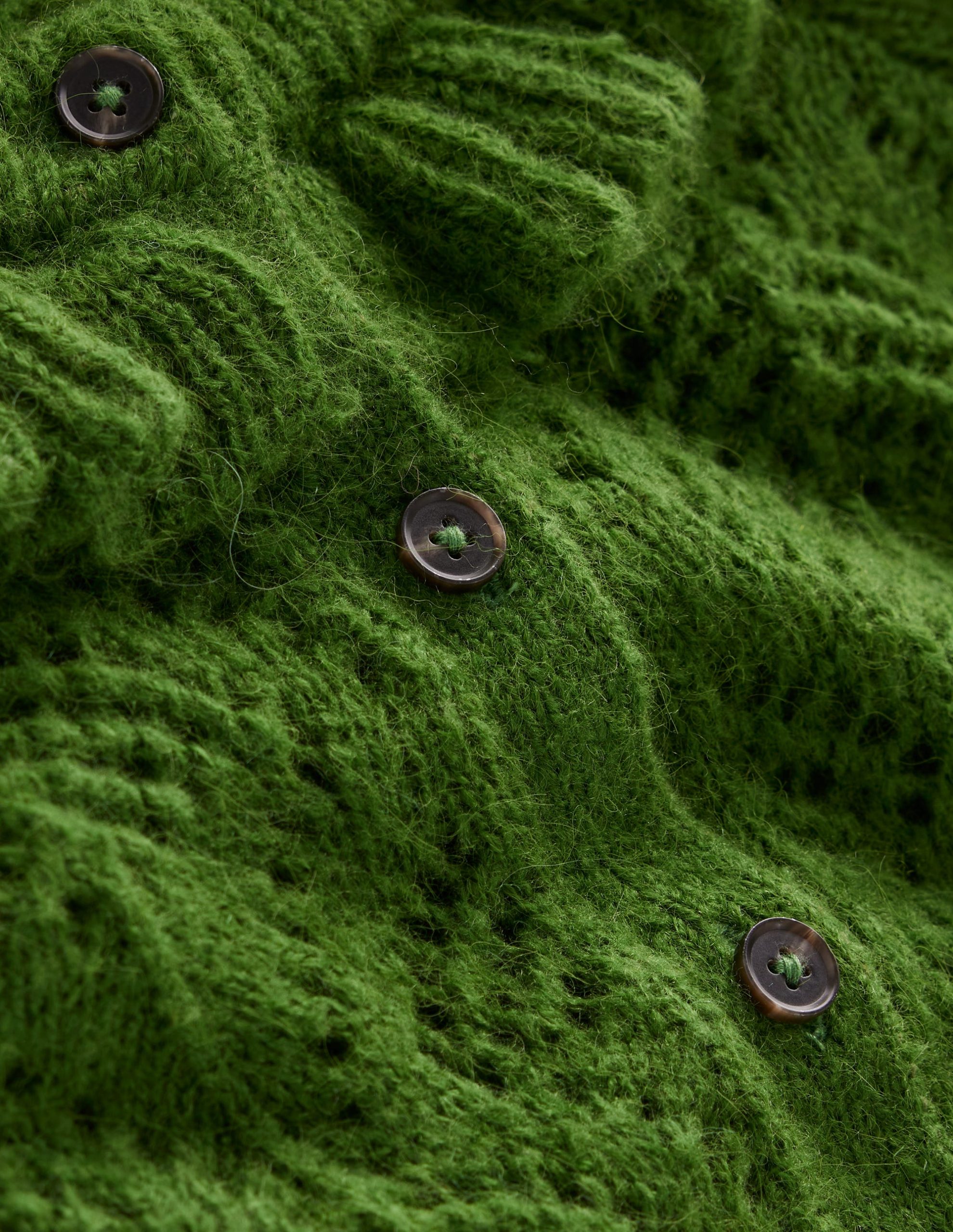 Alice Fluffy Stitch Cardigan-Promenade Green - Image 7