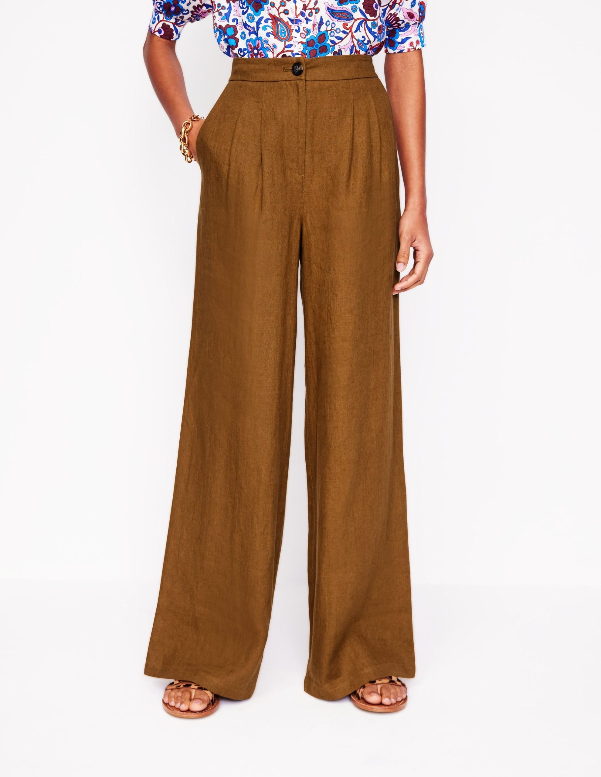 Dulwich Linen Pants-Gingerbread - Image 6