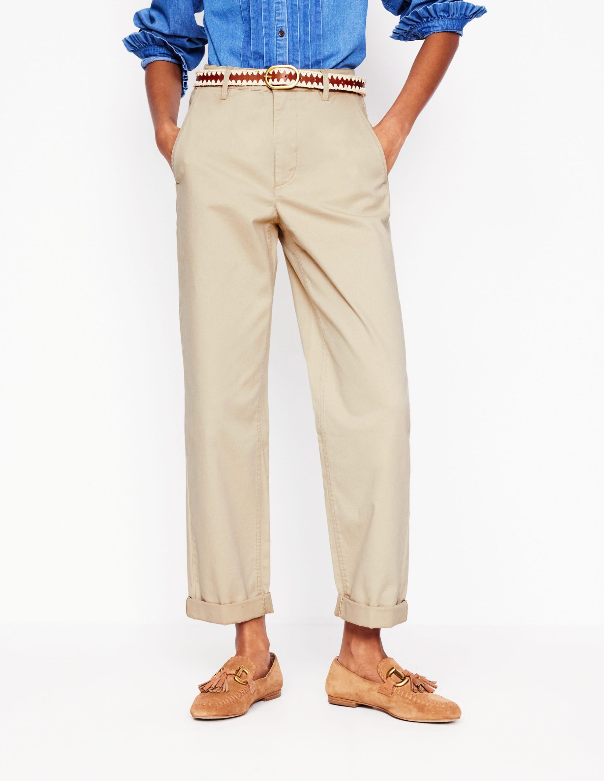 Barnsbury Chino Pants-Oatmeal - Image 2