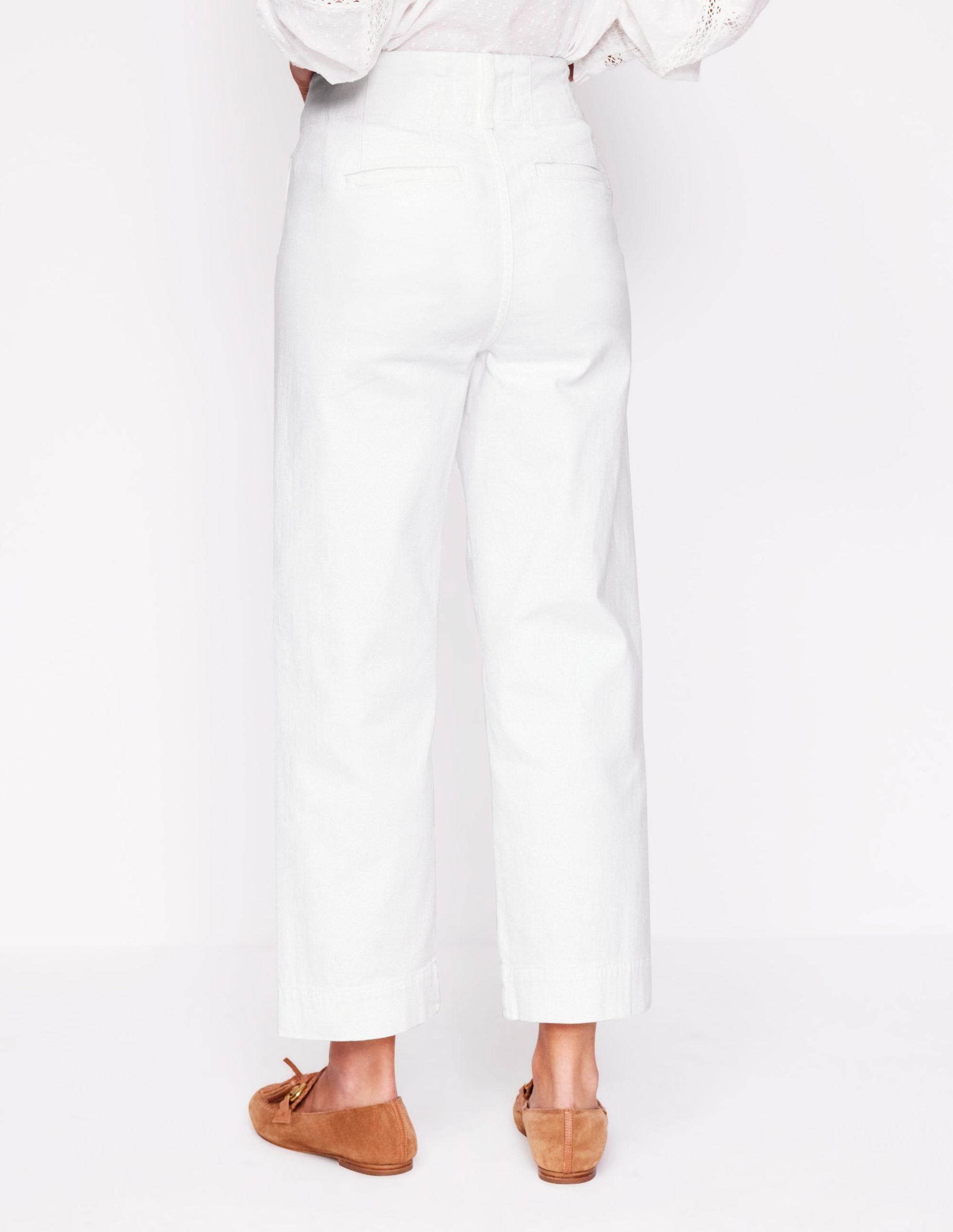 Primrose Patch Pocket Pants-White - Image 2