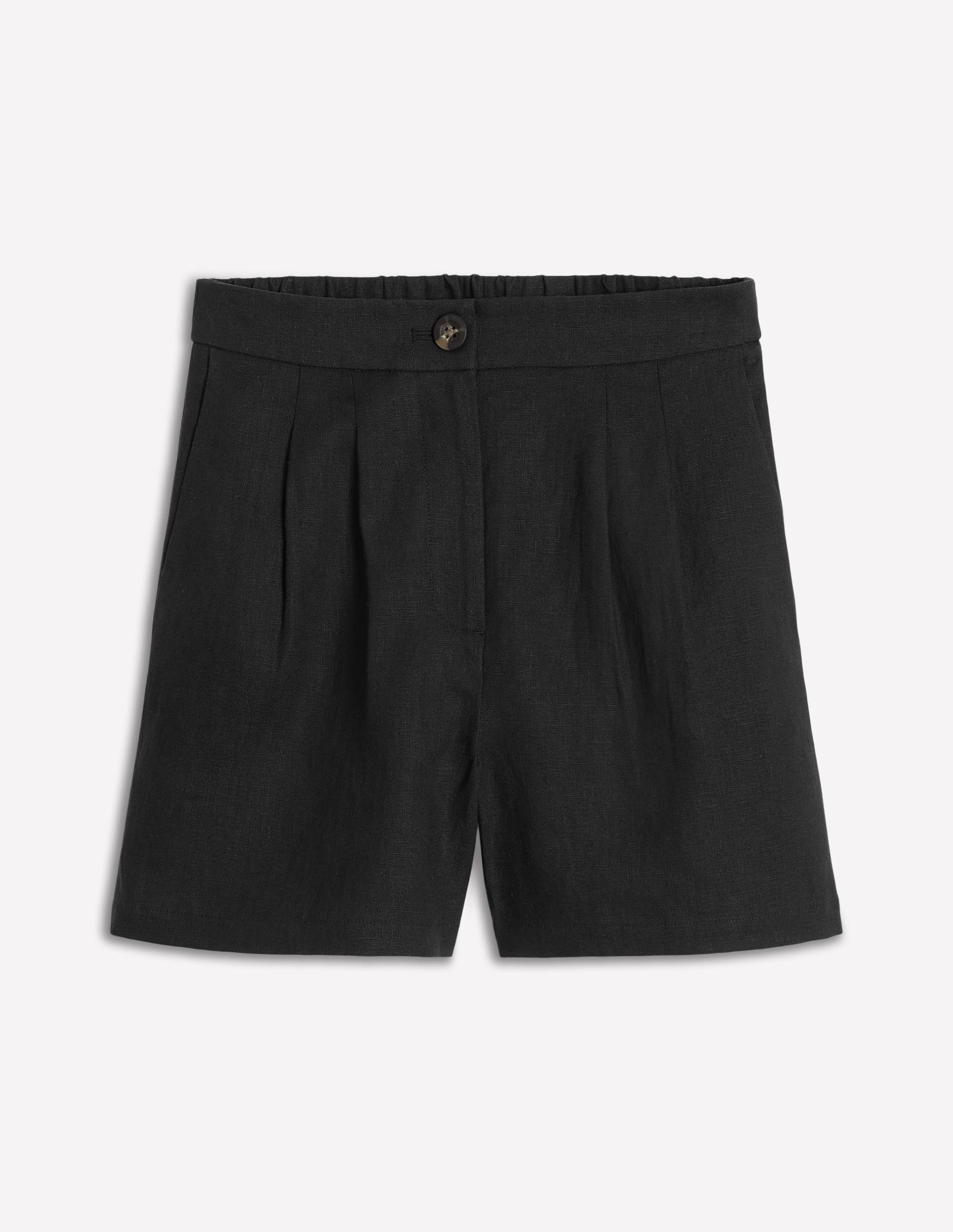 Dulwich Linen Shorts-Black - Image 5