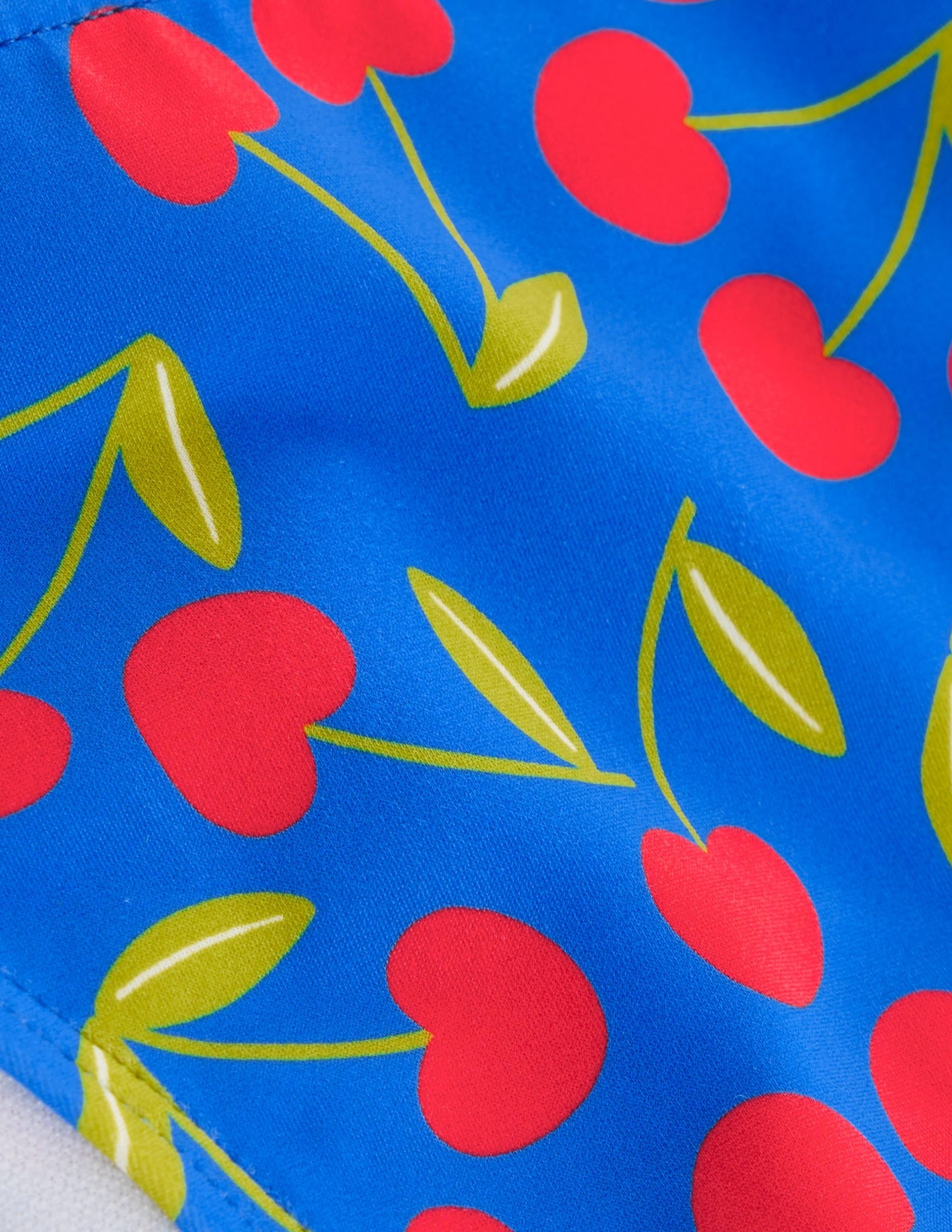 Symi String Bikini Bottoms-Gallery Blue. Cherry Scatter - Image 6