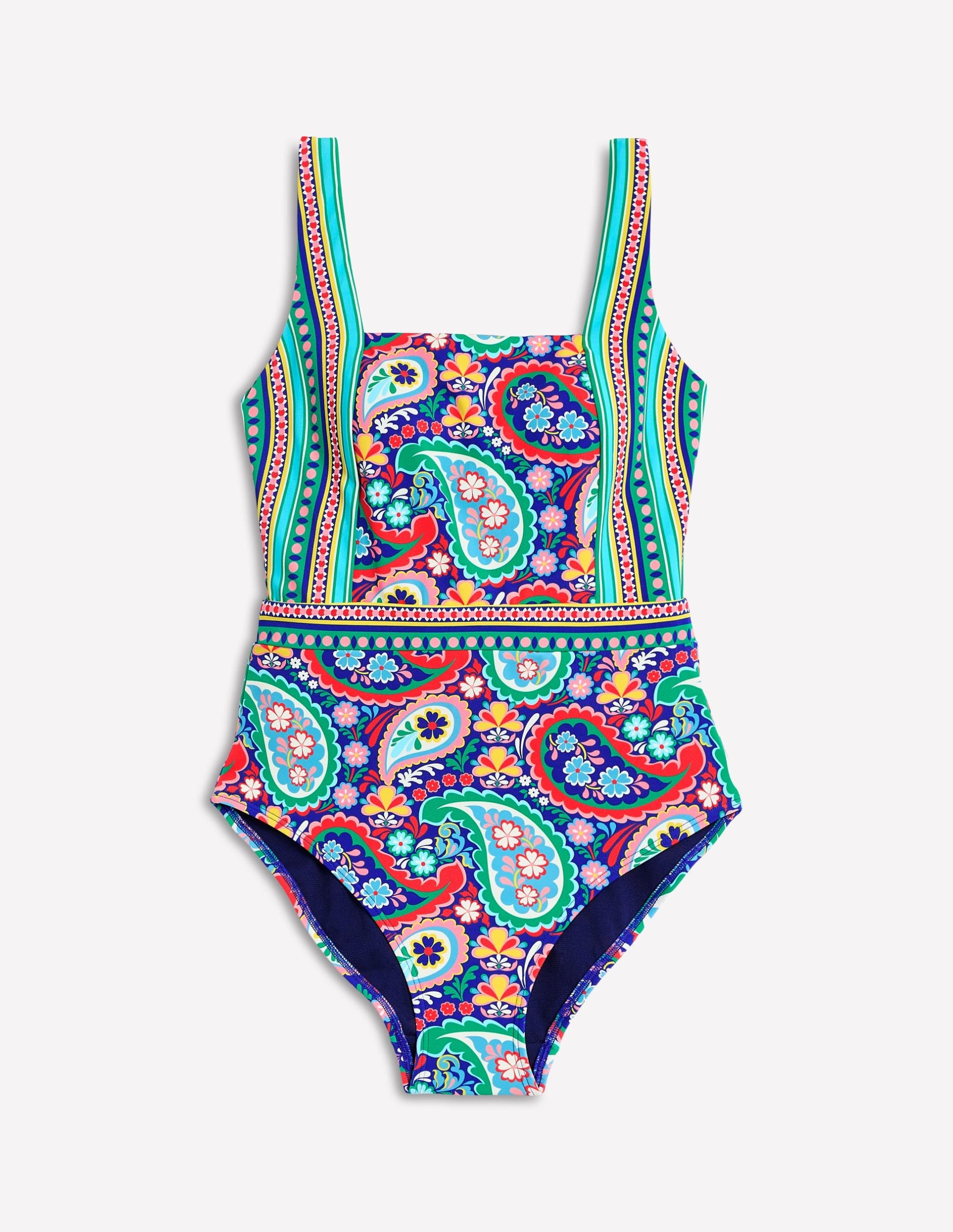Lefkada Square Neck Swimsuit-Multi. Meadow Paisley - Image 6