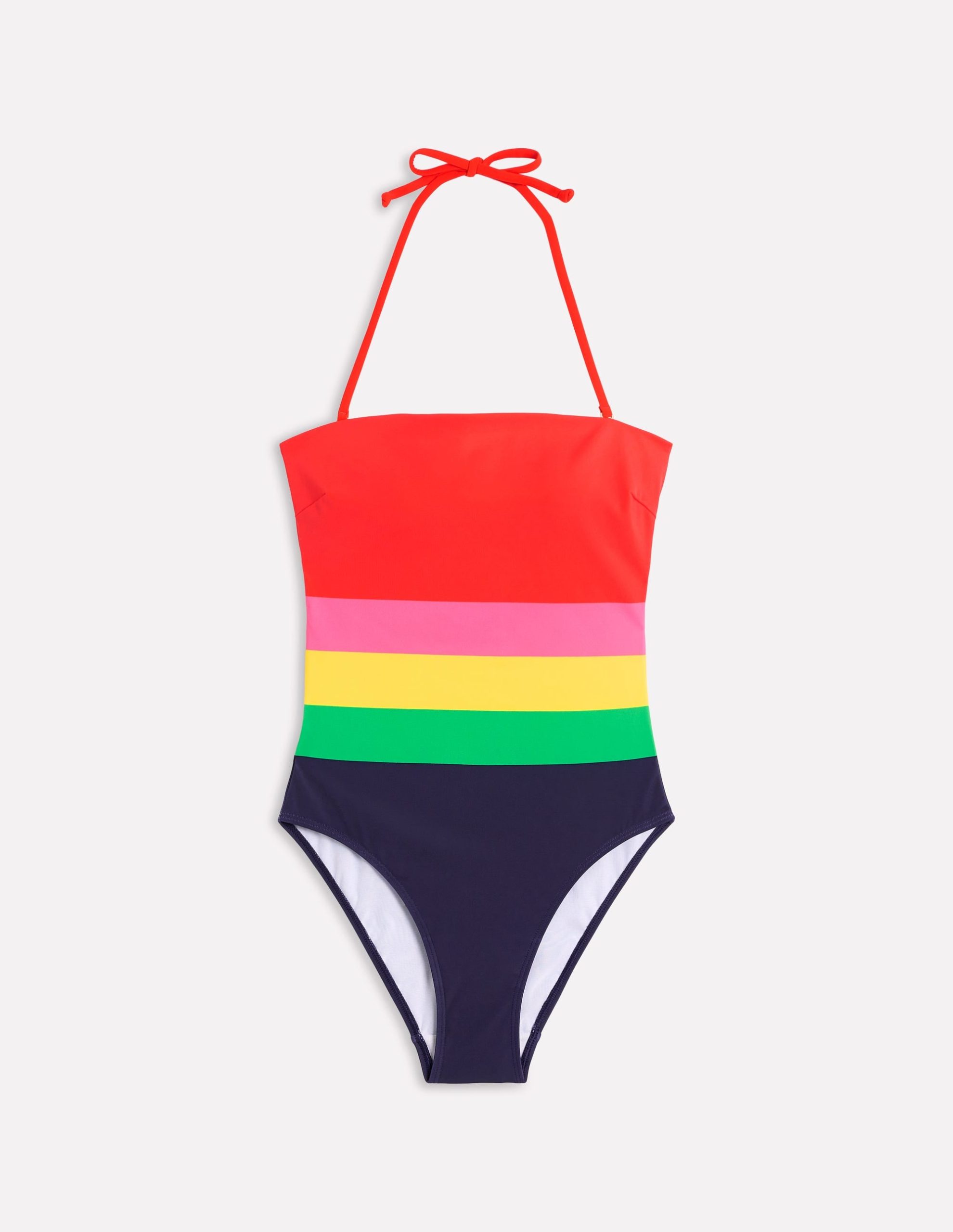 Paros Bandeau Swimsuit-Multi. Colourblock - Image 5