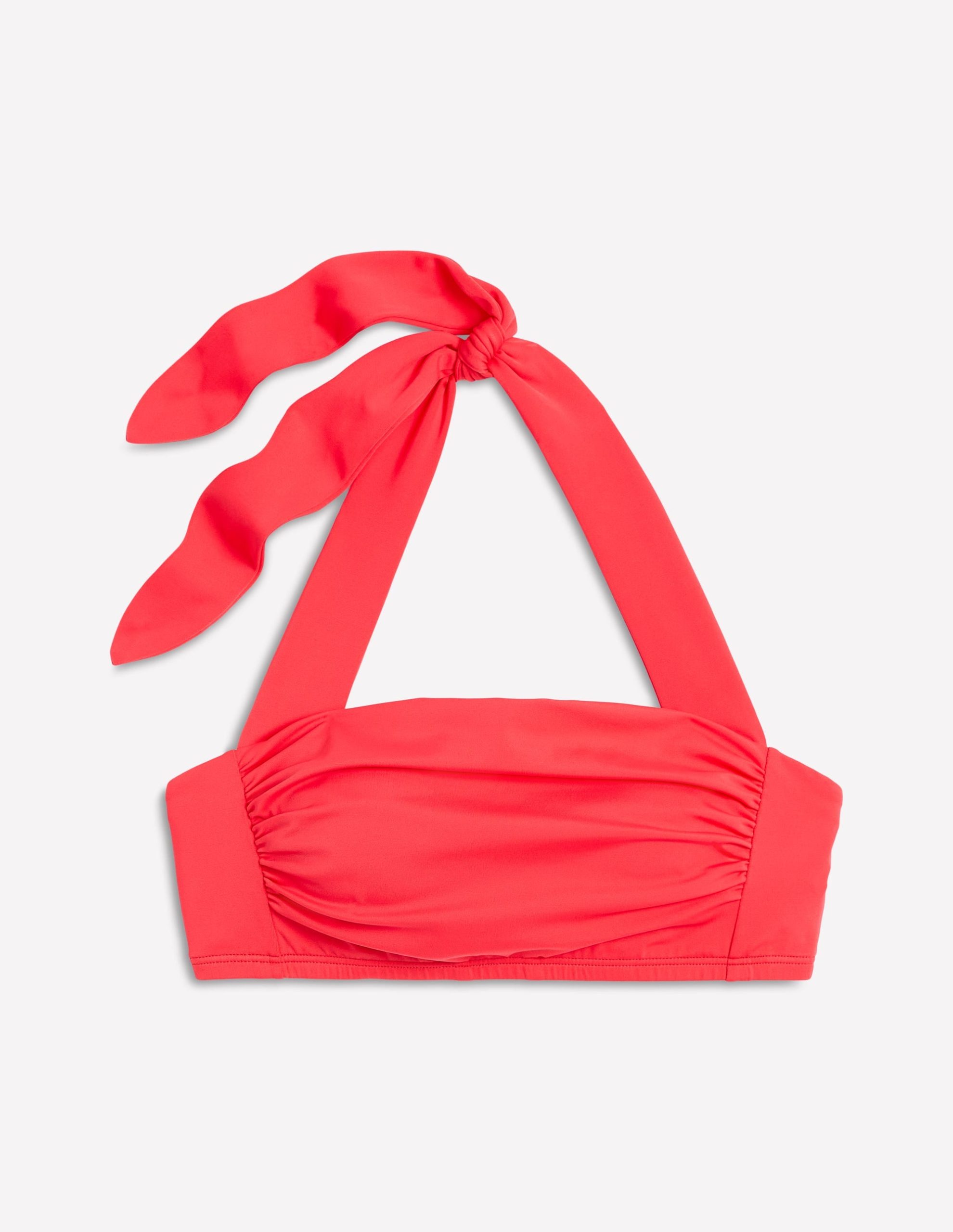 Kythira Ruched Bikini Top-Red - Image 5