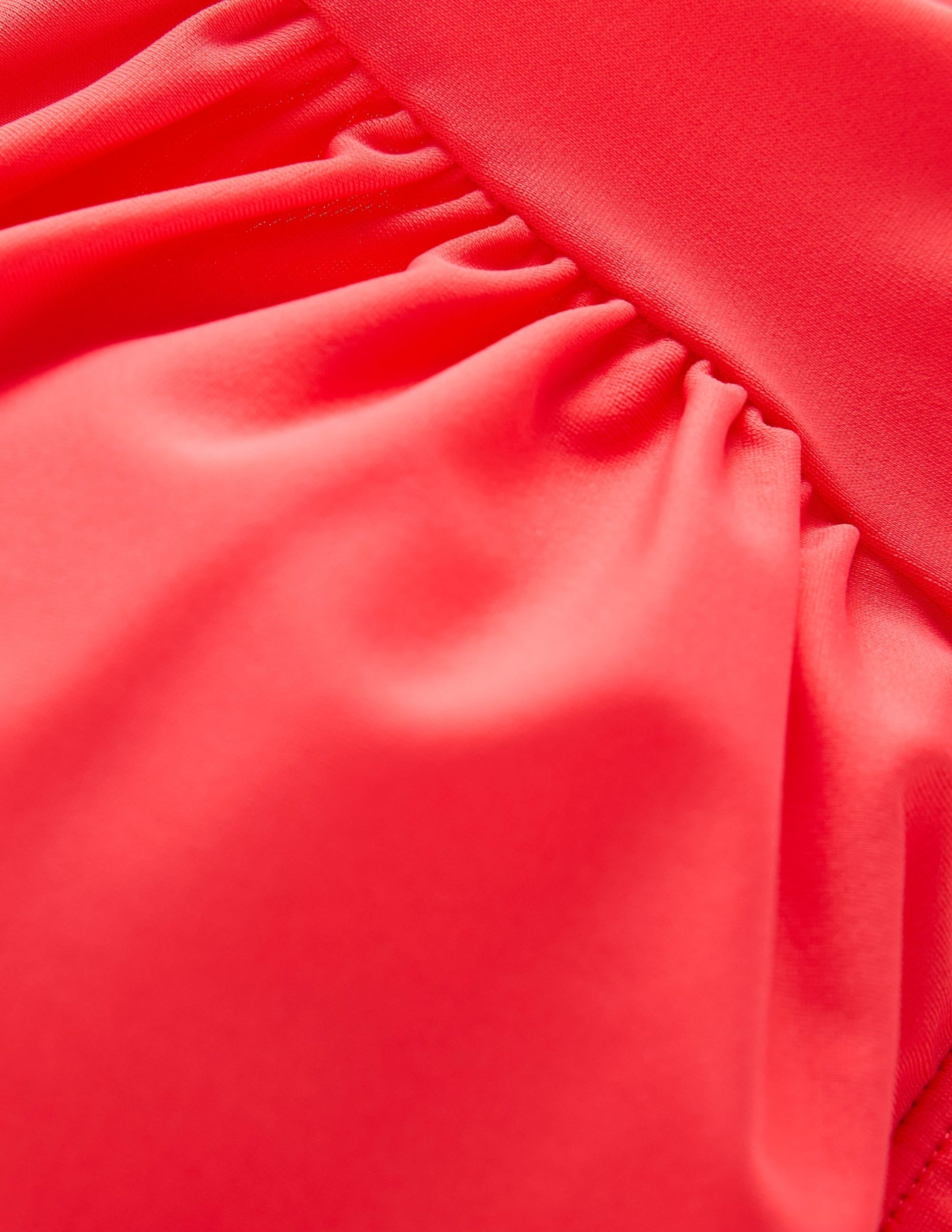 Kythira Ruched Bikini Top-Red - Image 6