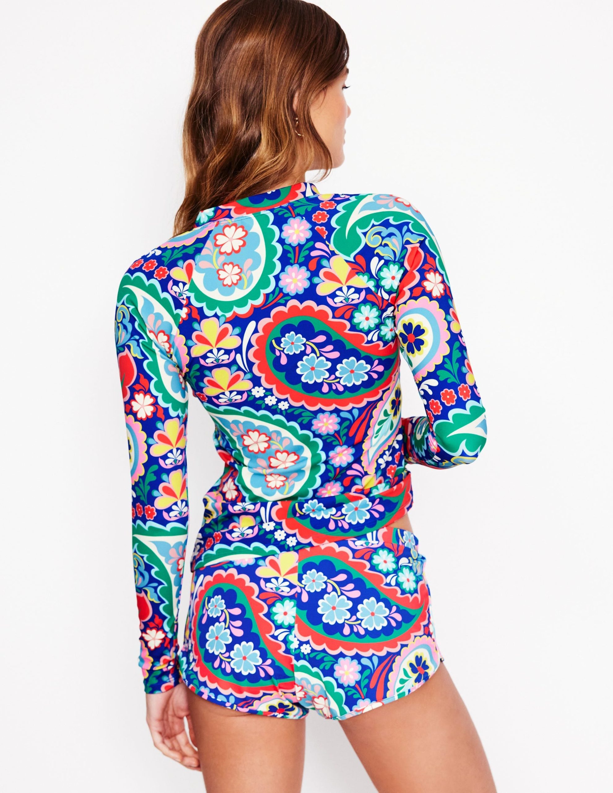 Sun Safe Raglan Rash Vest-Multi. Meadow Paisley - Image 3