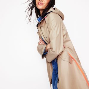 Wells Waterproof Hooded Coat-Neutral