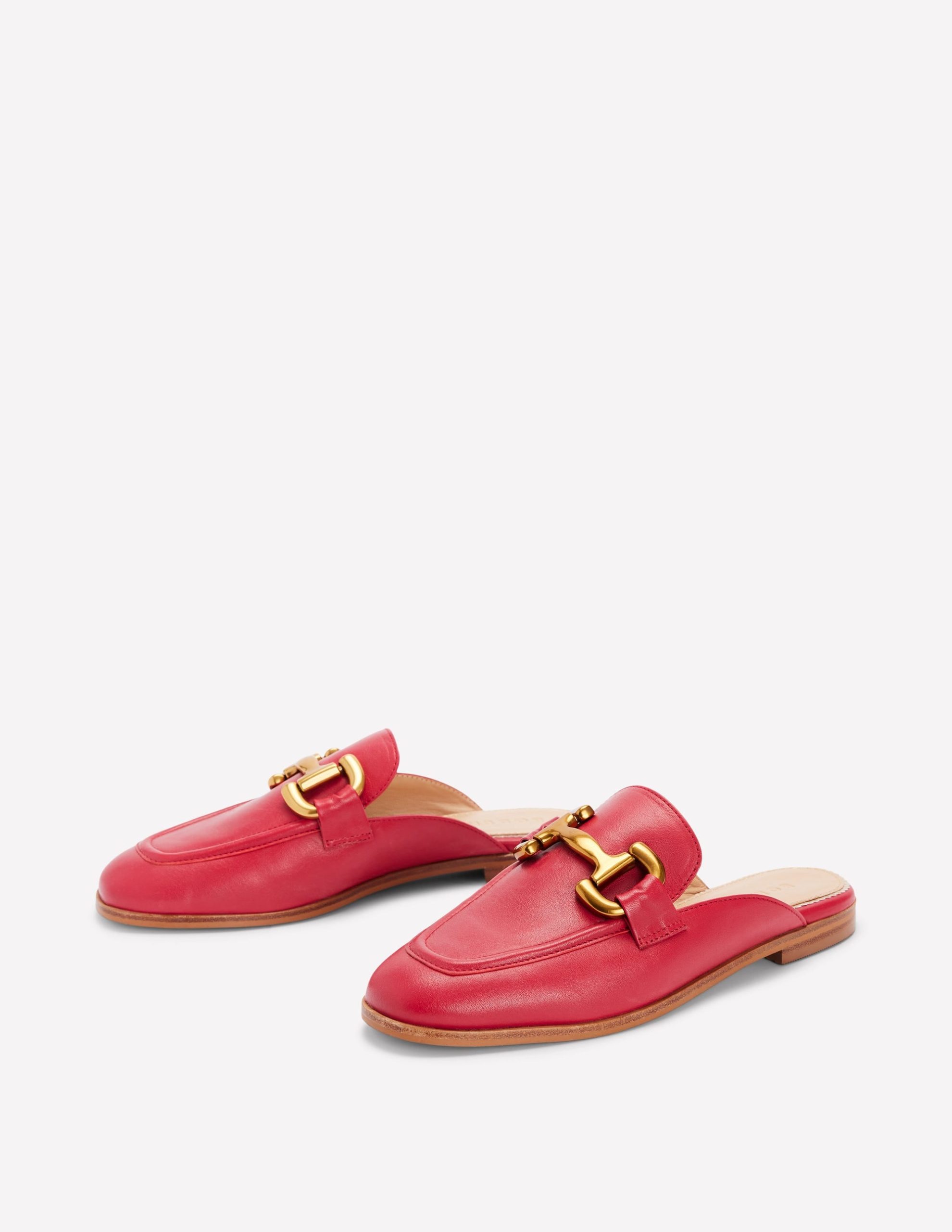 Iris Snaffle Mule Loafers-Red - Image 2