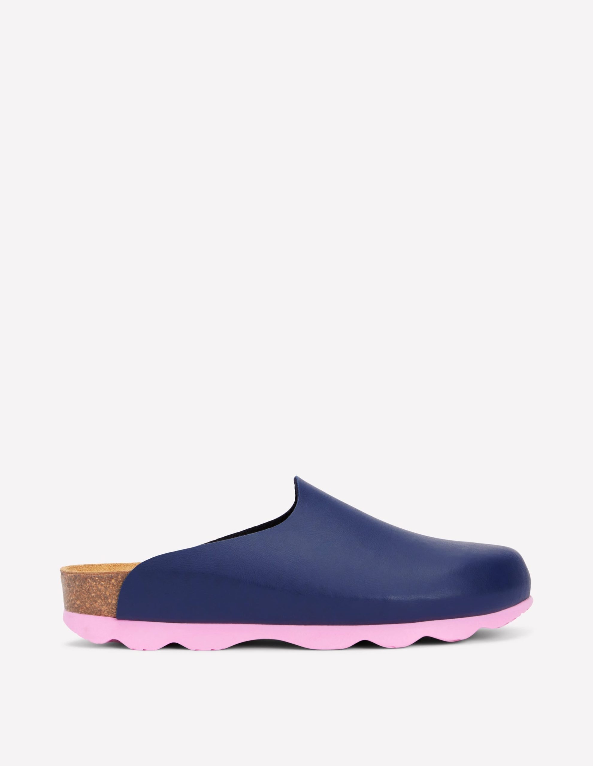 Lyla Colour Block Clogs-Navy/Soft Pink