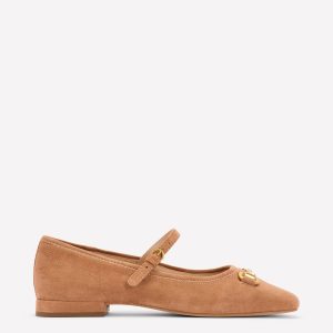 Iris Snaffle Mary Jane Flats-Ginger Snap