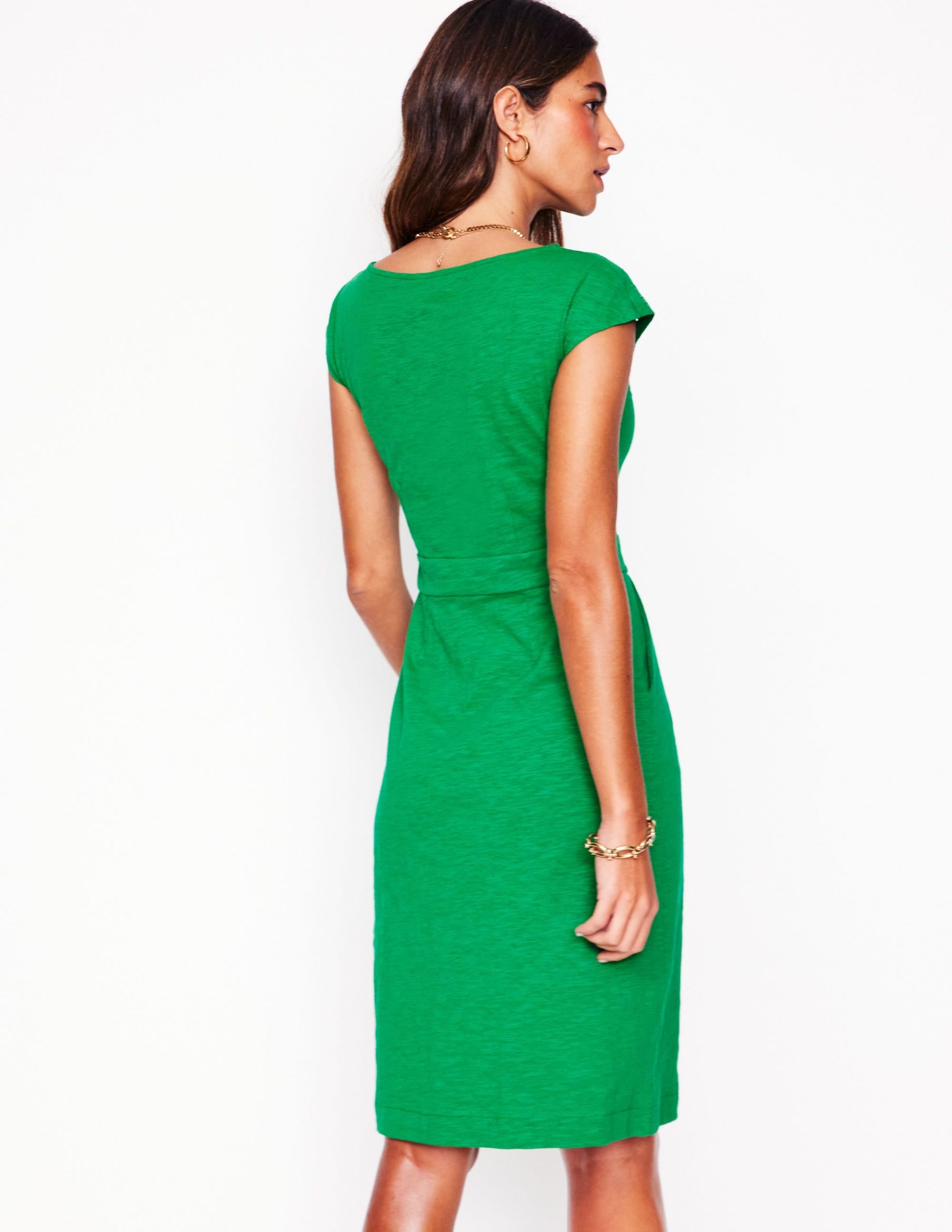 Florrie Broderie Dress-Rich Emerald - Image 3