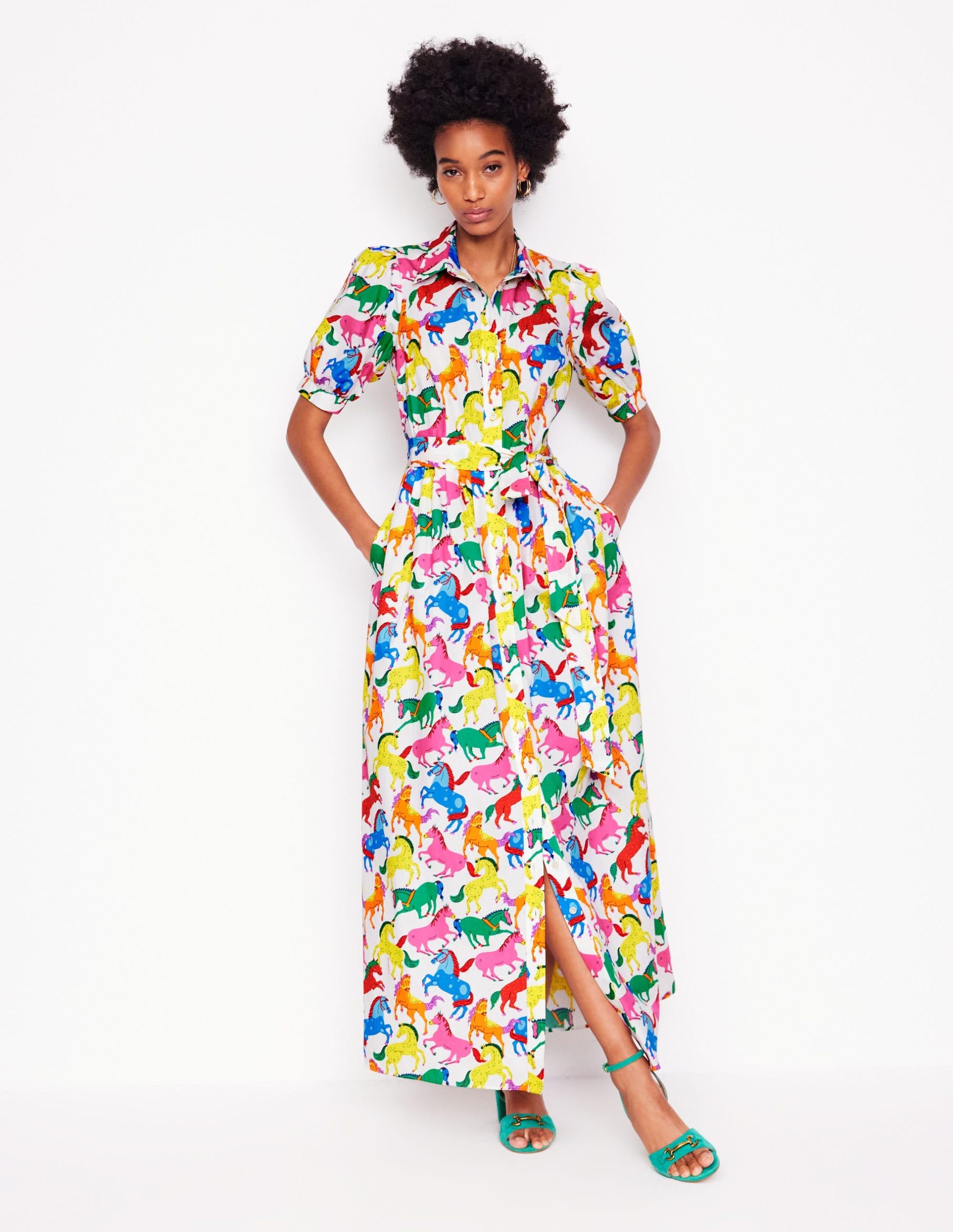 Alexa Maxi Shirt Dress-Multi. Pony Club - Image 5
