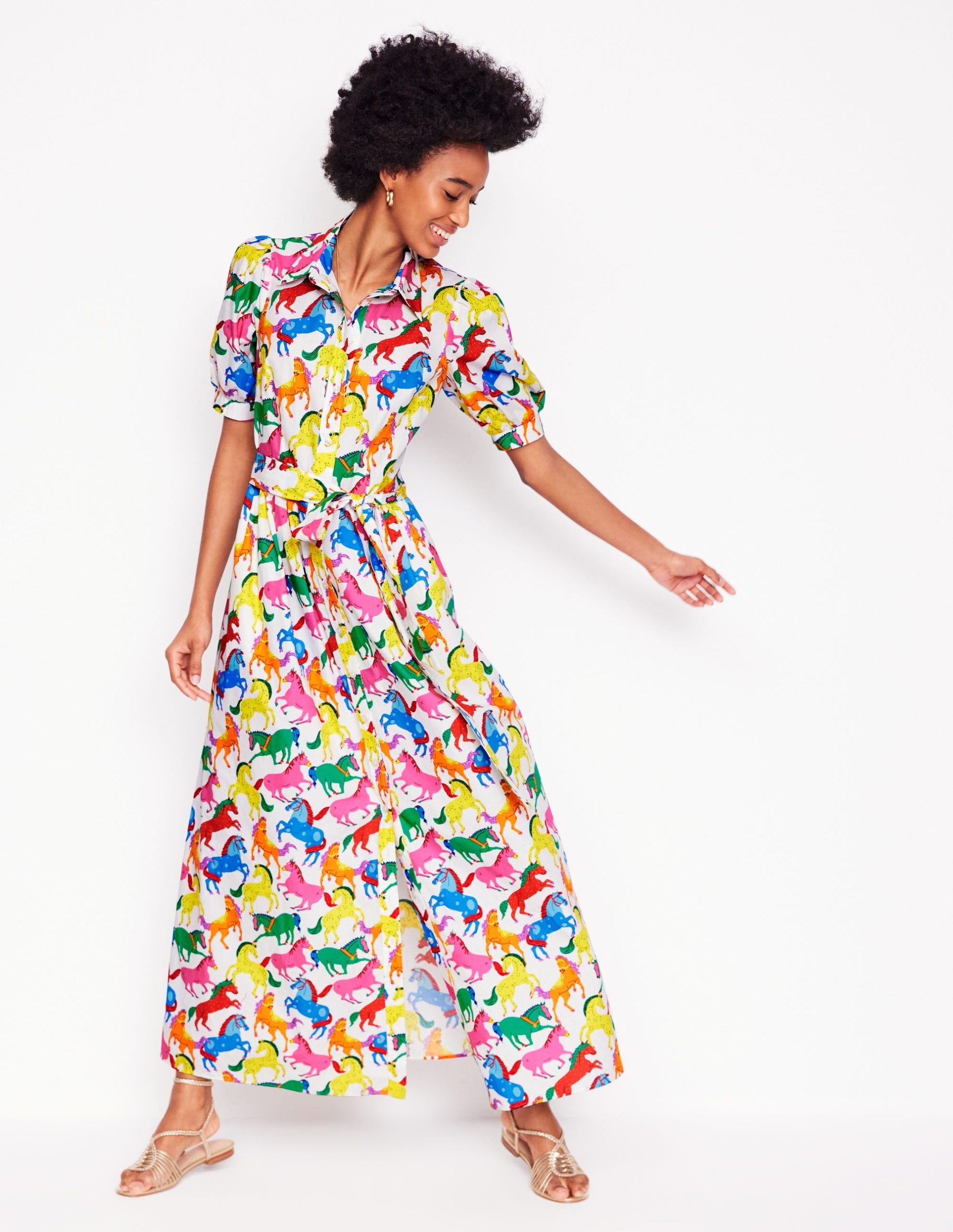 Alexa Maxi Shirt Dress-Multi. Pony Club - Image 6